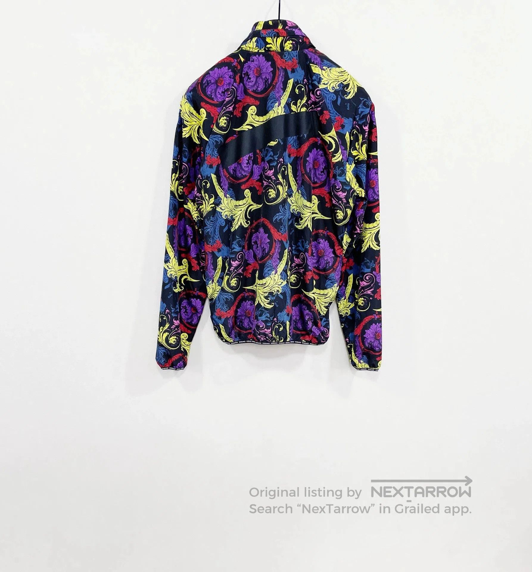 Versace VERSACE Baroque Zip Jacket with Hood. Size US L / EU 52-54 / 3 - 4 Thumbnail