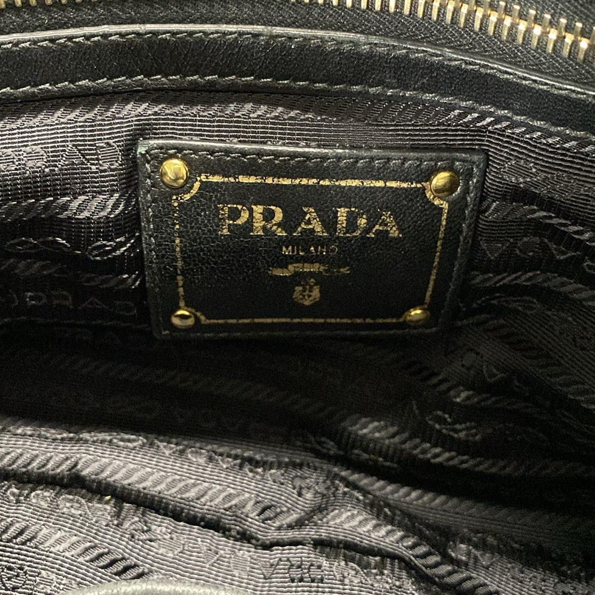 Prada PRADA Gathered Bag Handbag B1407M Size ONE SIZE - 12 Thumbnail