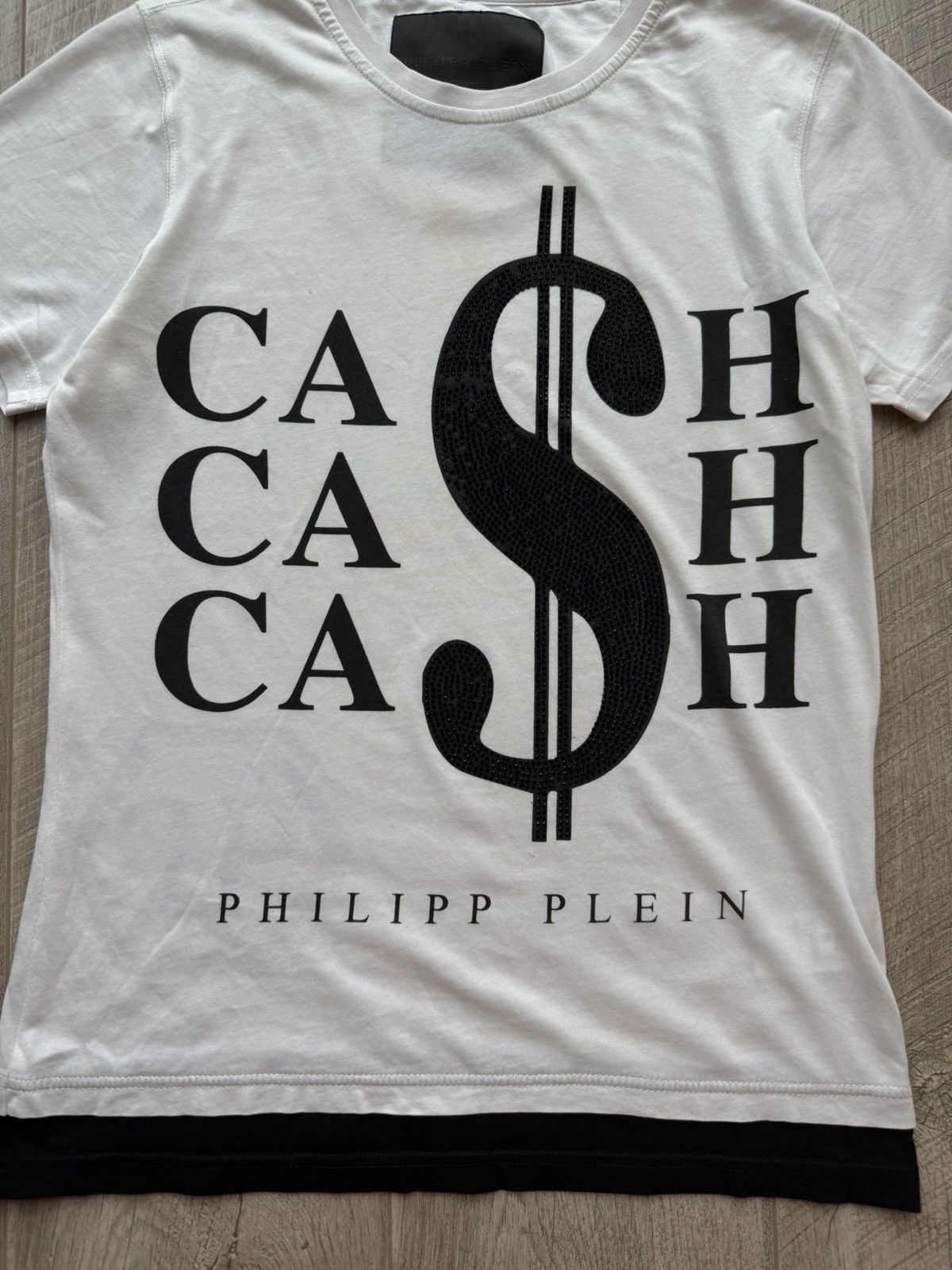 Philipp Plein Philipp Plein CASH $$ big print logo rhinestones t-shirt Size US S / EU 44-46 / 1 - 4 Thumbnail