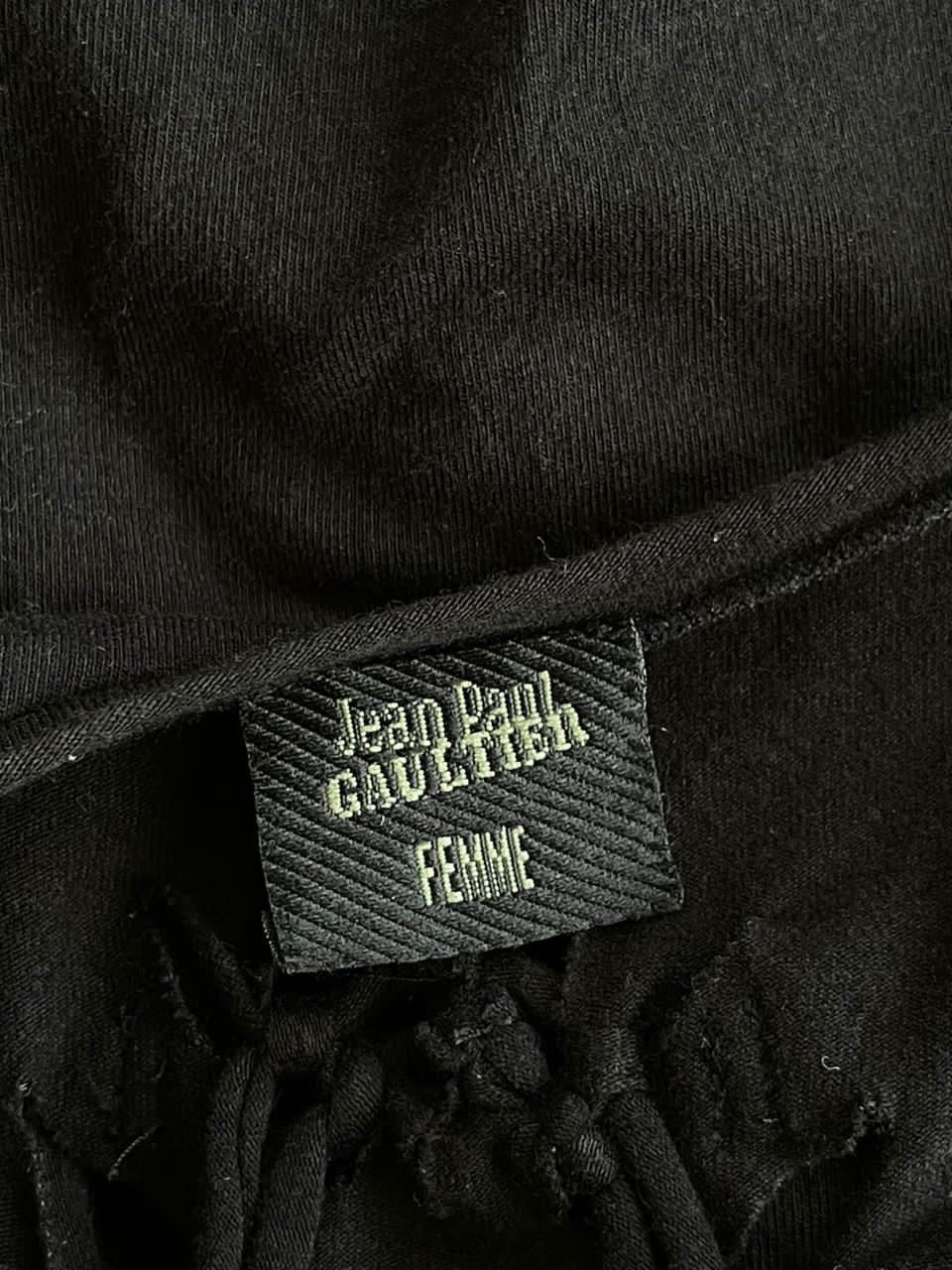Jean Paul Gaultier Jean Paul Galtier Soleil Leather And Mesh Dress Size ONE SIZE - 22 Thumbnail