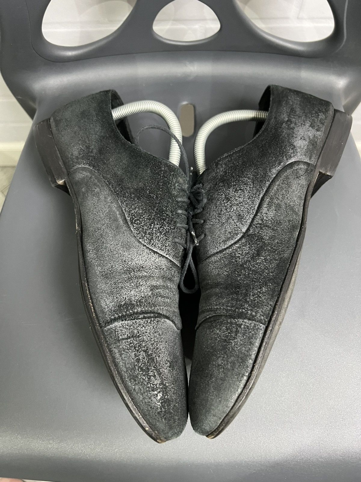 Dolce & Gabbana Dolce&Gabbana Suede Shoes Black/Gray Size 8 Size US 8 / EU 41 - 6 Thumbnail