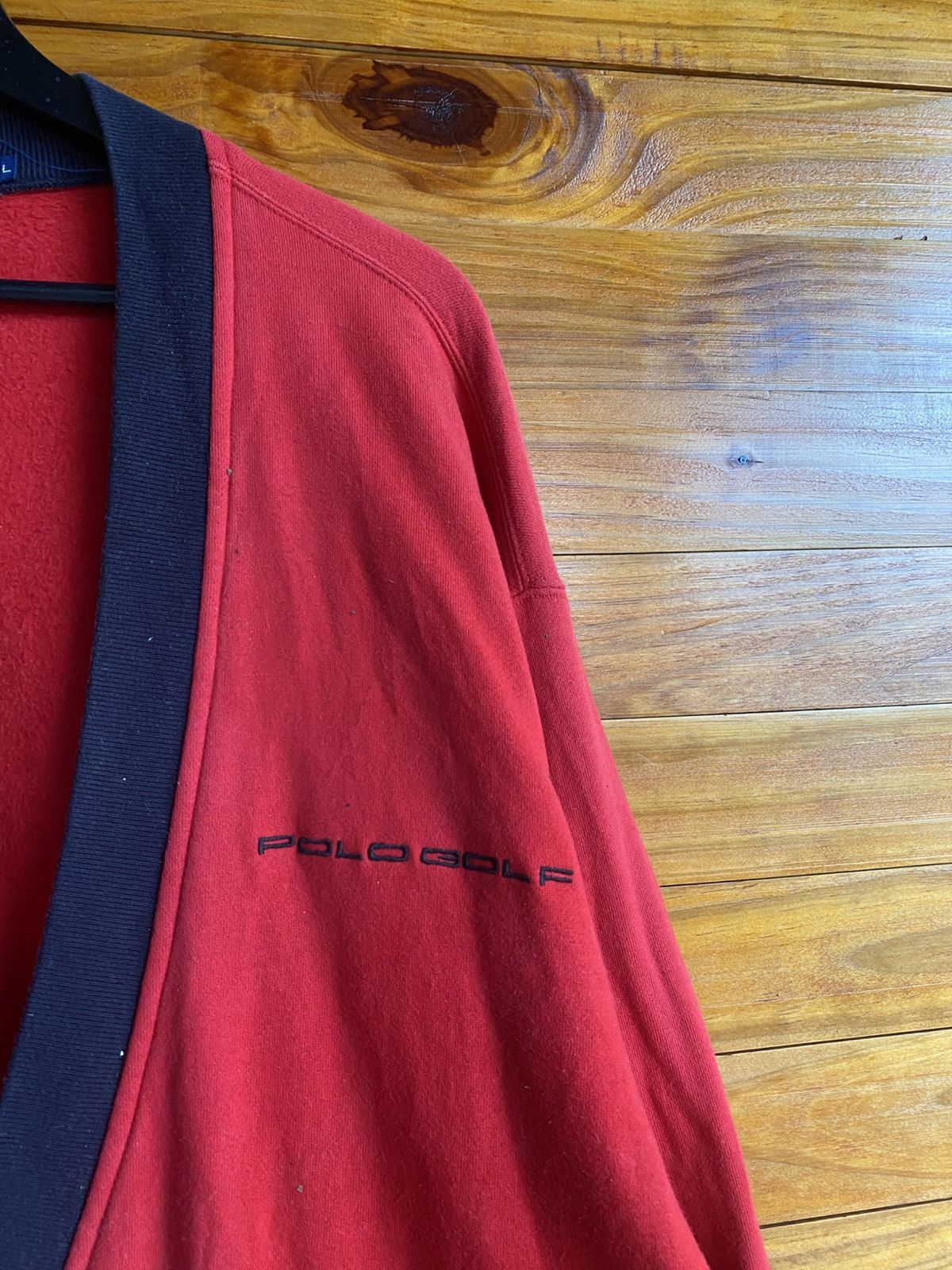 Polo Ralph Lauren Vintage Polo by Ralph Lauren Red Cotton Cardigan 1990s Polo Size US L / EU 52-54 / 3 - 8 Thumbnail