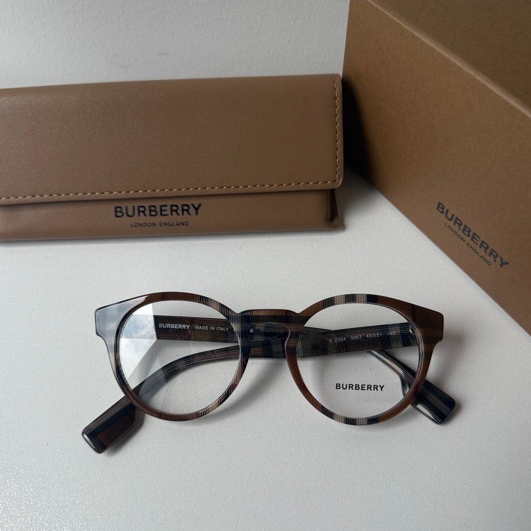 BURBERRY 
デニムジャケット レディース ポケット チェック裏地 Burberry NEW Burberry BE2367 Louise Black Checked Print