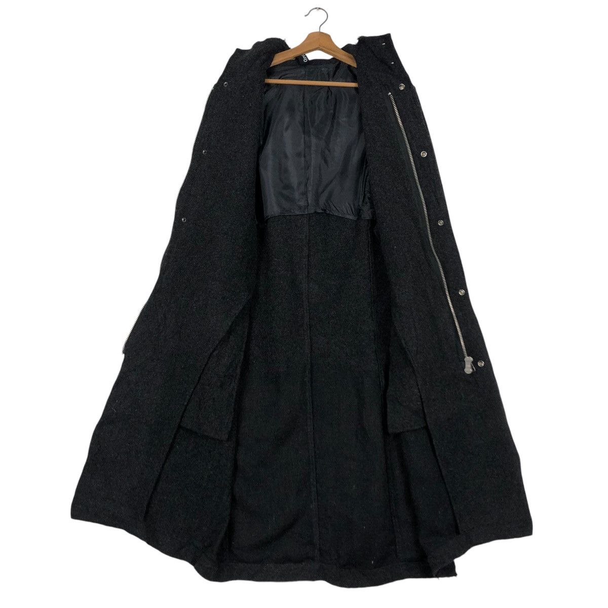 Ground Y 🔥RICH BLACK MOHAIR WOOL LONG JACKET GROUNDY YOHJI YAMAMOTO Size US M / EU 48-50 / 2 - 16 Thumbnail