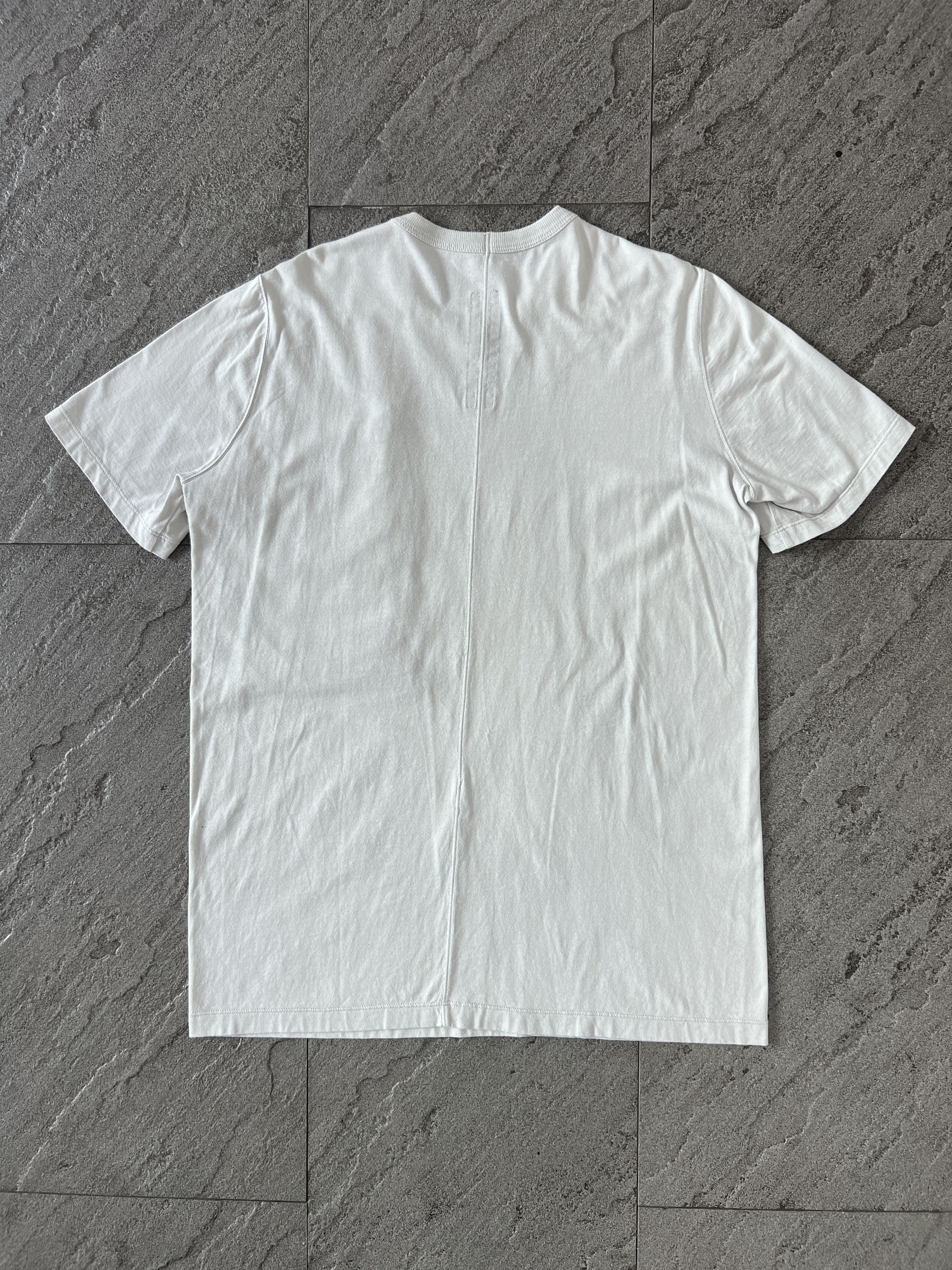 Rick Owens Rick Owens Zip Pocket Tee Milk White Medium Size US M / EU 48-50 / 2 - 2 Thumbnail