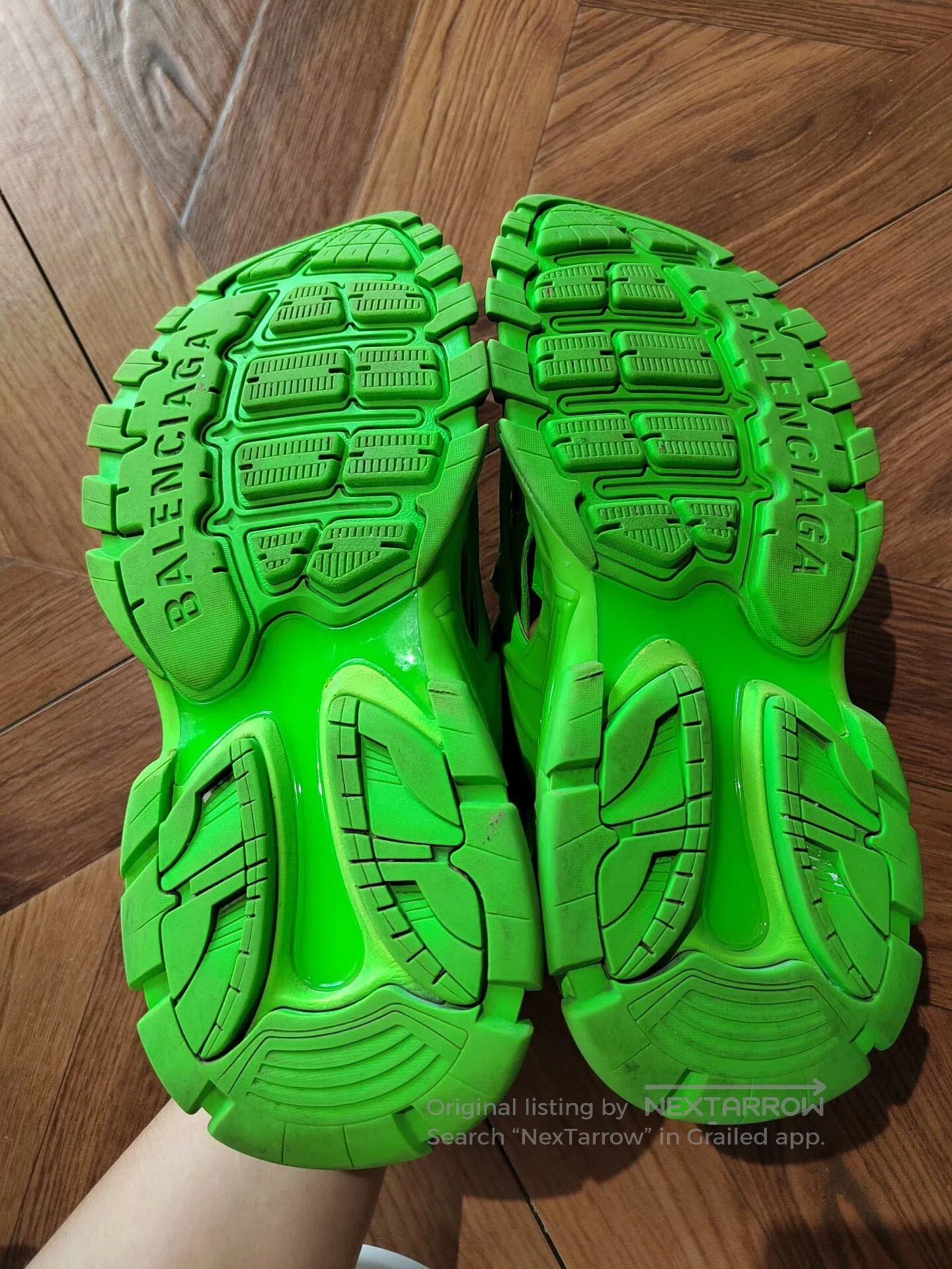 Balenciaga Balenciaga Track Sandals Fluorescent Green. Size US 8.5 / IT 38.5 - 5 Thumbnail