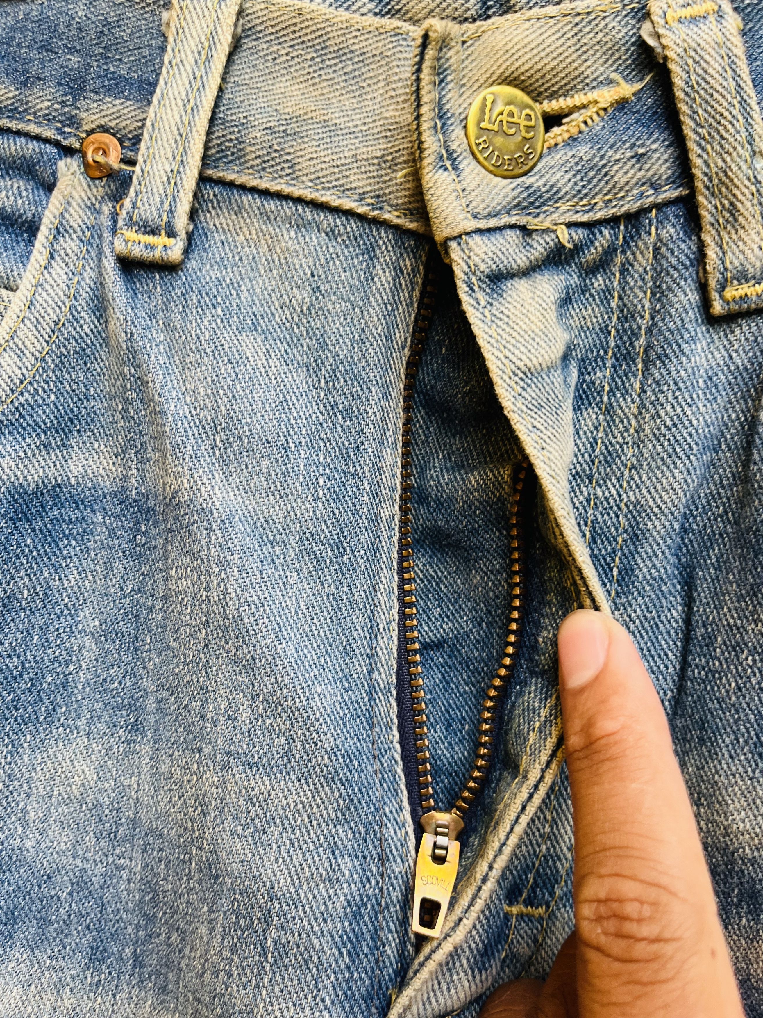 Lee × Vintage Vintage 80s LEE Rider Distressed Designer Fashion Style Size US 27 - 6 Thumbnail