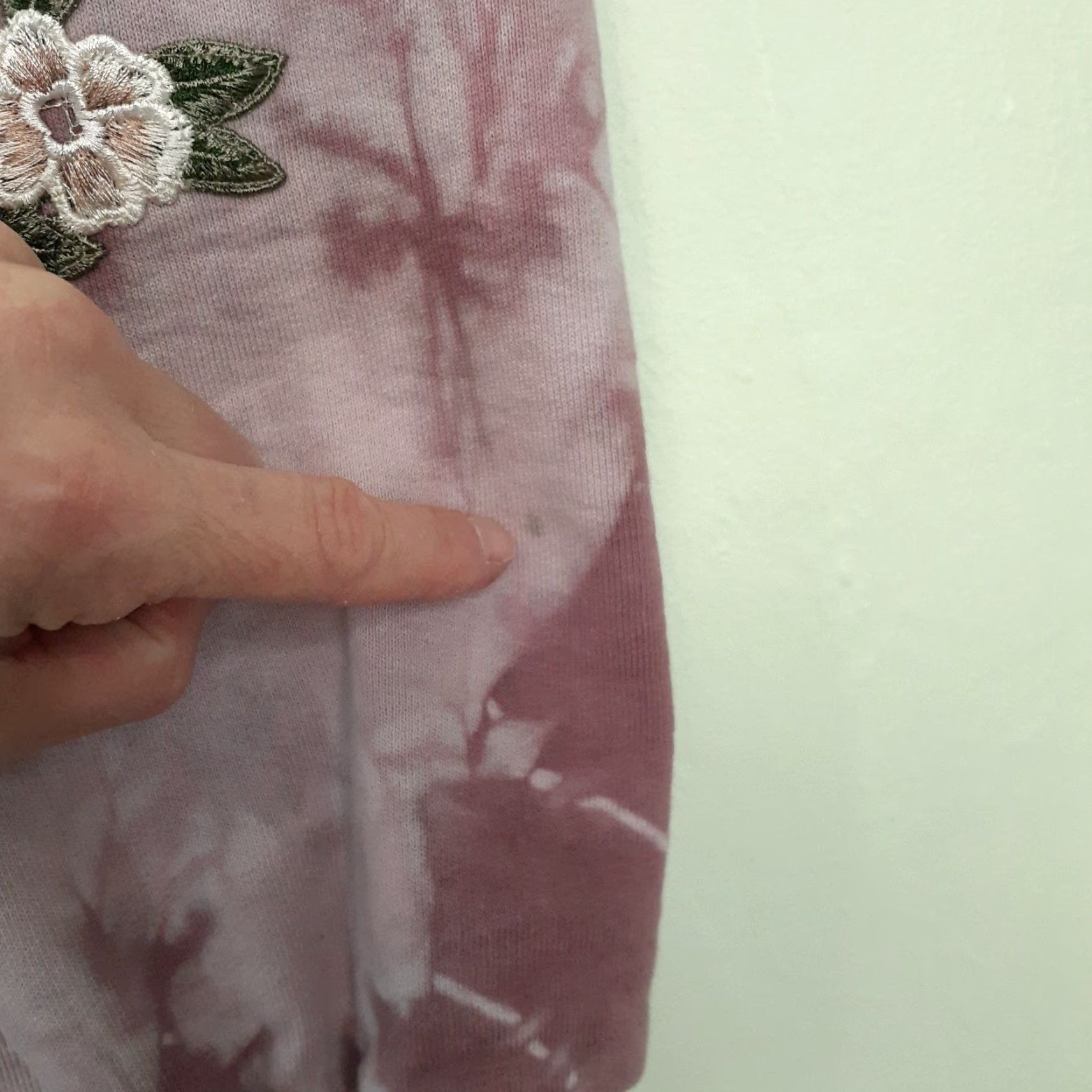 Vintage Civil Regime Long Sleeve Floral Roses Sweatshirt Tie Dye Unisex Small Pink Size US S / EU 44-46 / 1 - 3 Thumbnail