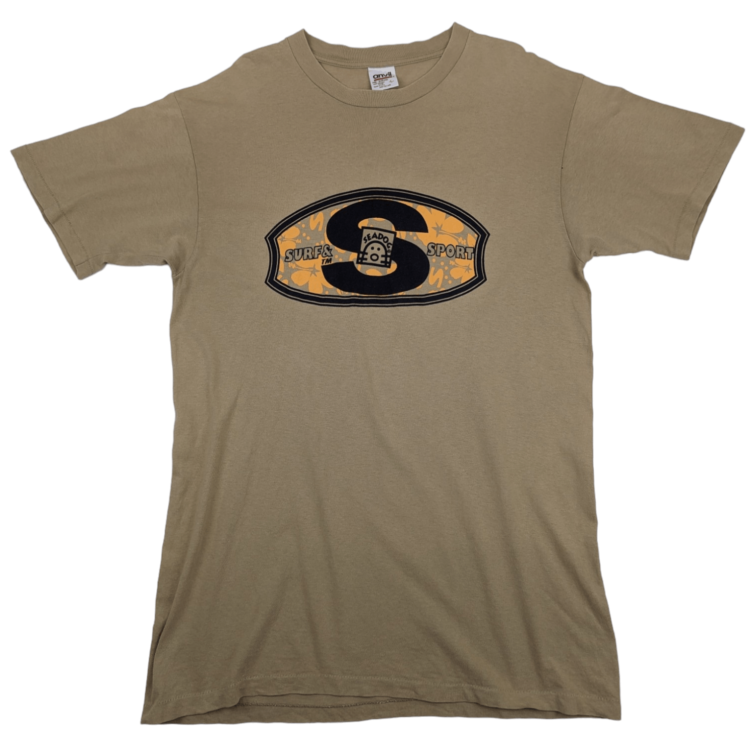 Anvil Vintage SEA DOG SURF Box Logo T-Shirt Single Stitches Tee Size US L / EU 52-54 / 3 - 2 Thumbnail
