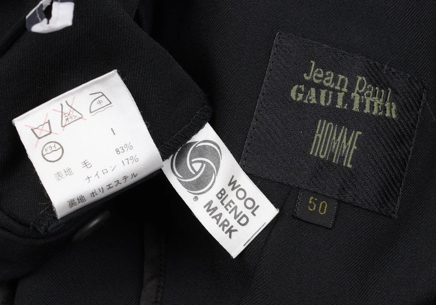 Jean Paul Gaultier Wool Nylon Pocket Design 3-Button Jacket in Black 50 Size US M / EU 48-50 / 2 - 20 Thumbnail