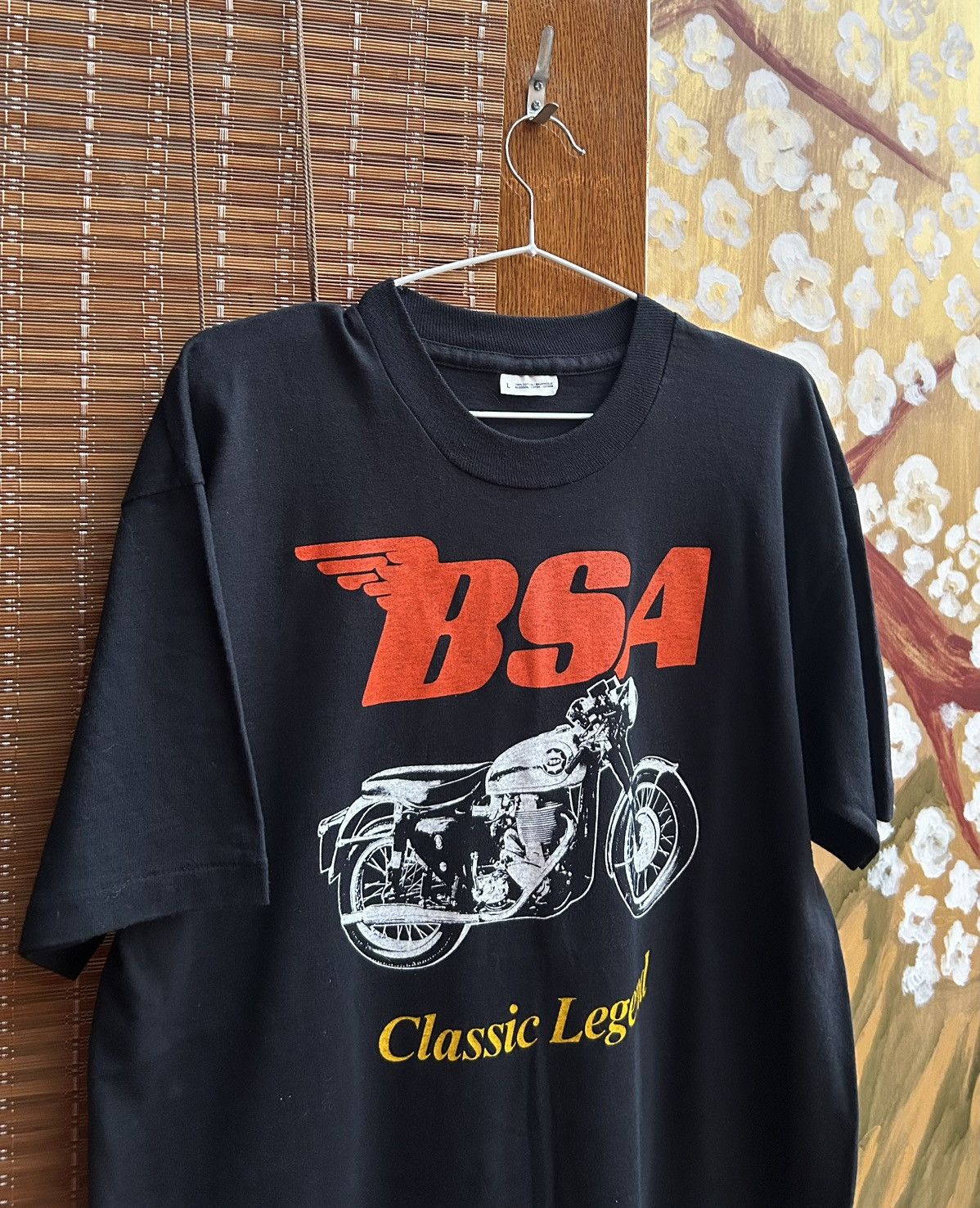 Vintage 90s BSA Motorcycle Classic Legend Blackt-Shirt Single Stitch Size US L / EU 52-54 / 3 - 3 Thumbnail