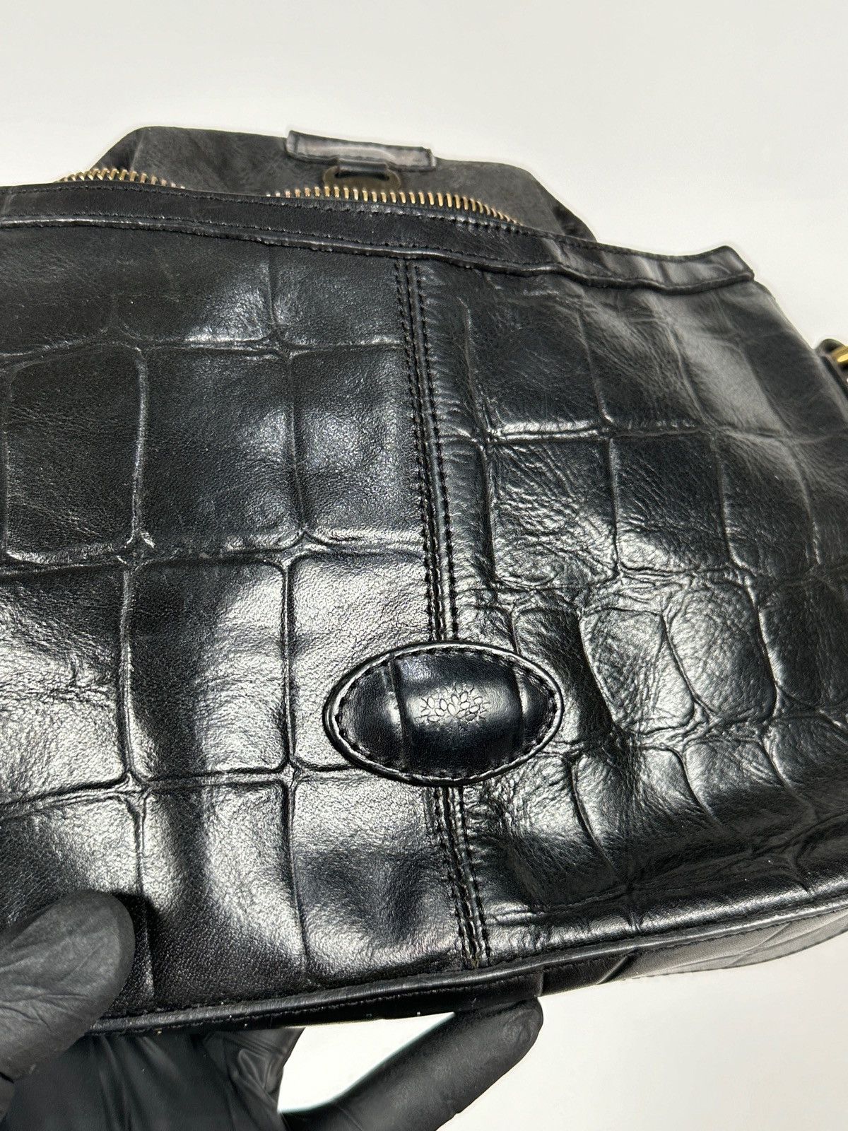 Mulberry Vintage Mulberry Black Leather Handbag Size ONE SIZE - 20 Thumbnail