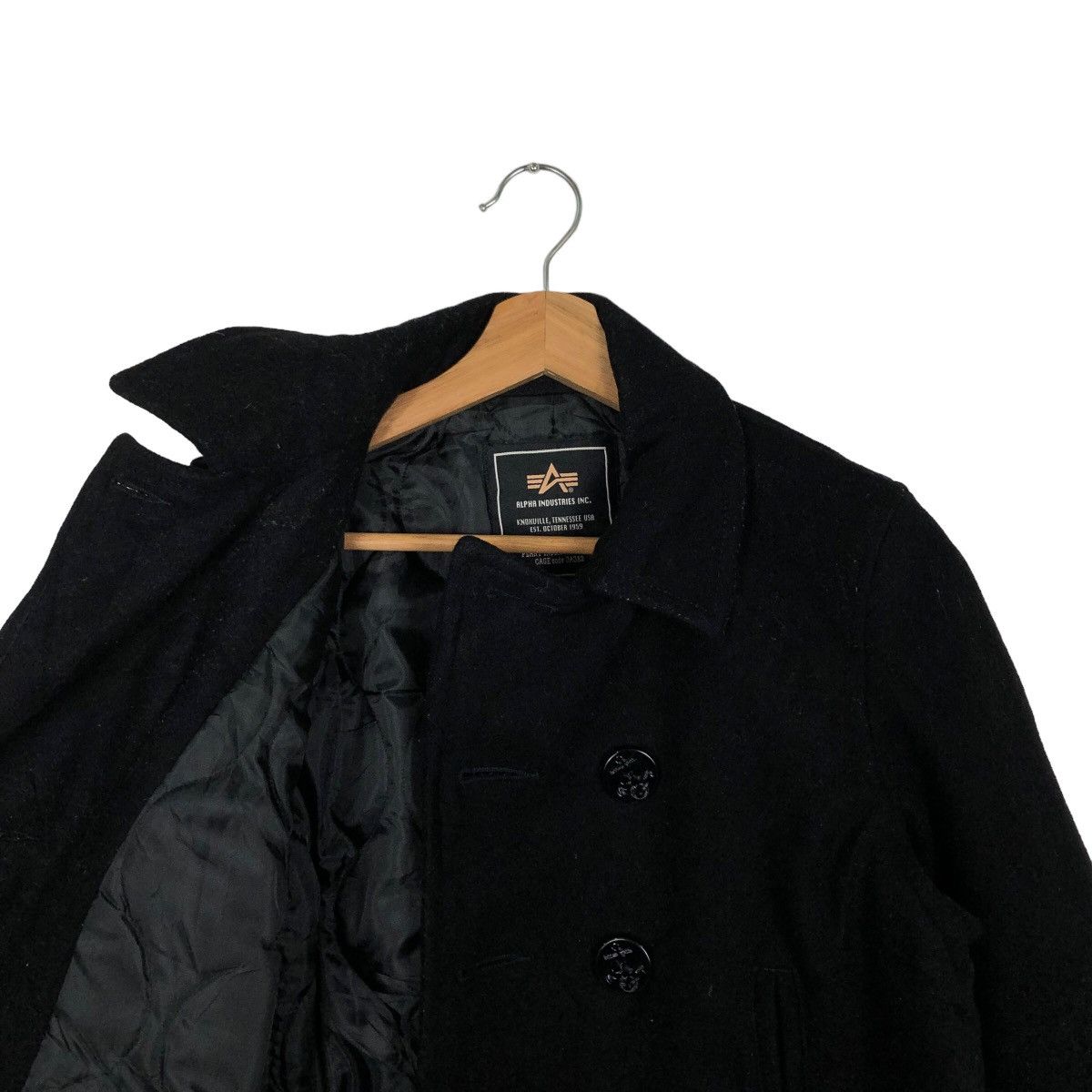 Alpha Industries 🔥VINTAGE CROPPED WOOL DOUBLE BREAST JACKET ALPHA INDUSTRIES Size US M / EU 48-50 / 2 - 9 Thumbnail