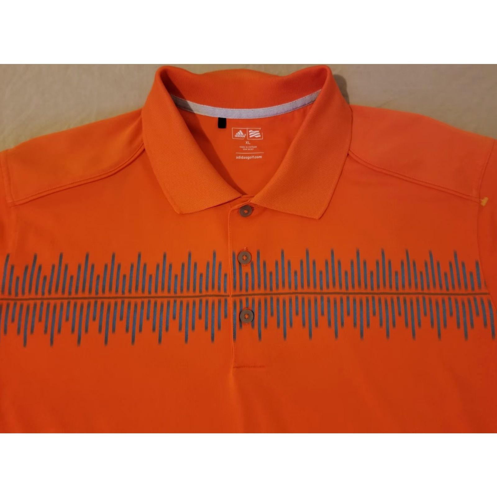Adidas adidas Golf Polo Shirt XL Orange Athletic Mens Polo Shirt XL Orange Golf Adidas Polo Shirt Mens Size US XL / EU 56 / 4 - 2 Thumbnail