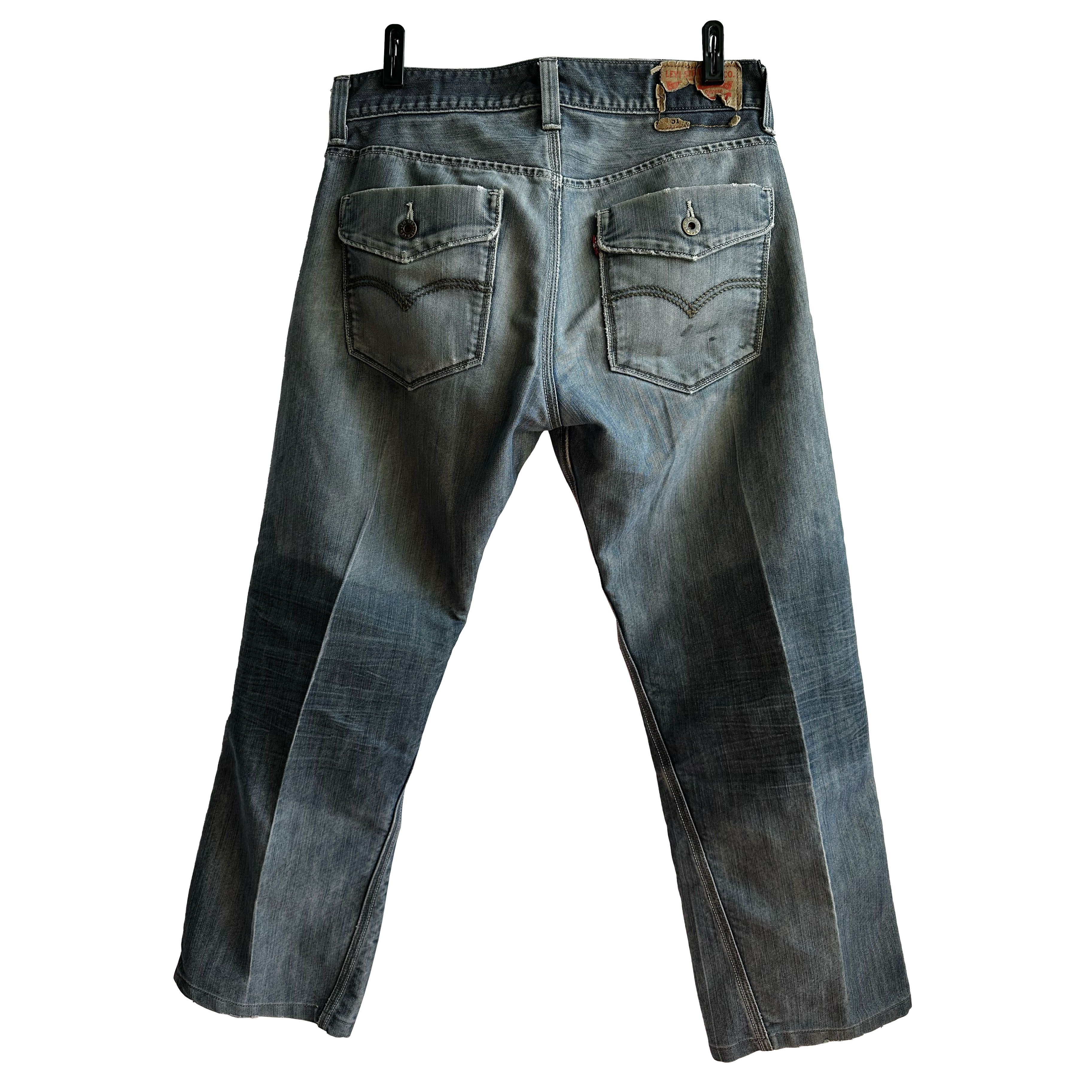 Levi's × Levi's Vintage Clothing Levis 514 straight jeans cropped distressed denim Size US 33 - 2 Thumbnail