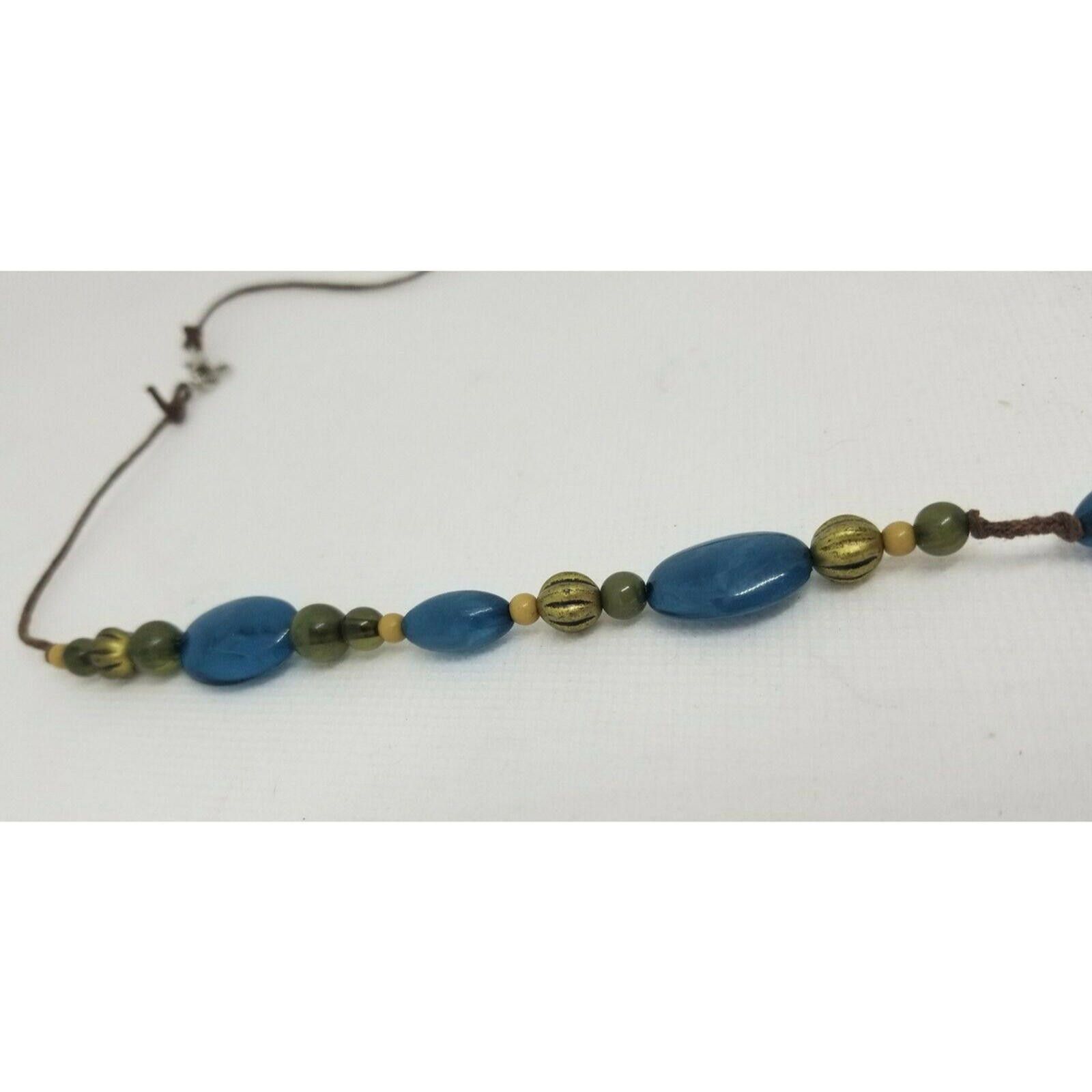 Handmade Handmade Necklace turquoise aqua teal beads Big Long Size ONE SIZE - 10 Thumbnail
