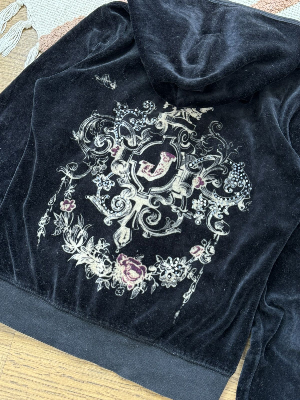 Juicy Couture VINTAGE VELOUR JUICY COUTURE 2000s ZIP UP HOODIE Size M / US 6-8 / IT 42-44 - 7 Thumbnail