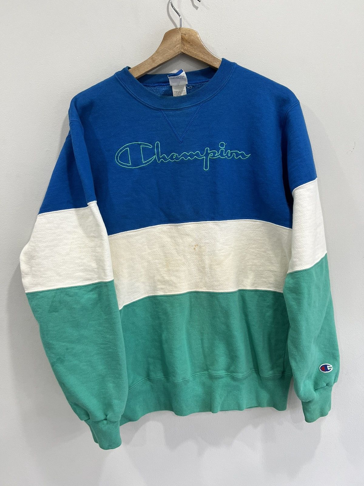 Champion Vintagr Champion sweater spellout Size US L / EU 52-54 / 3 - 1 Thumbnail