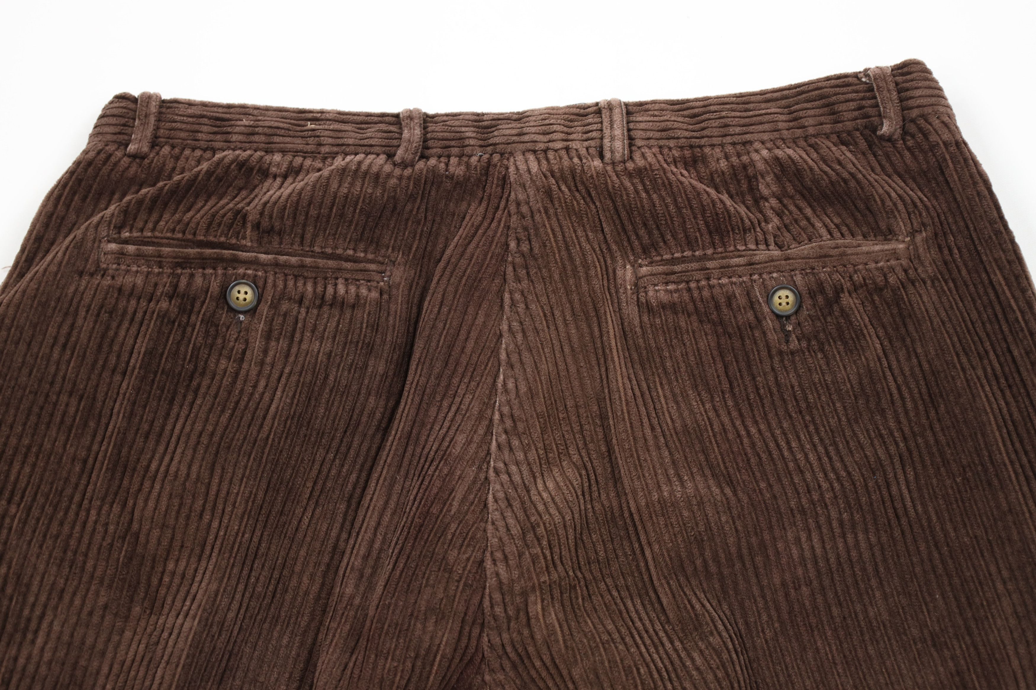 Vintage Vintage 90s Streetwear Wide Leg Corduroy Chino Pants Brown Size US 34 / EU 50 - 9 Thumbnail