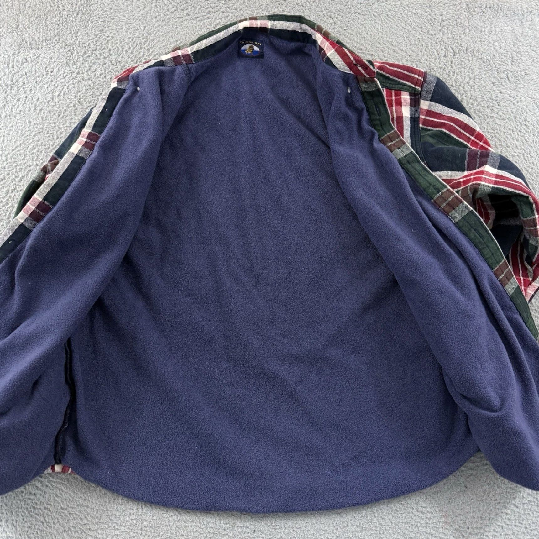 Vintage VINTAGE Falcon Bay Shirt Mens 2XL Red Plaid Fleece Lined Shacket 90s Western Size US XXL / EU 58 / 5 - 7 Thumbnail
