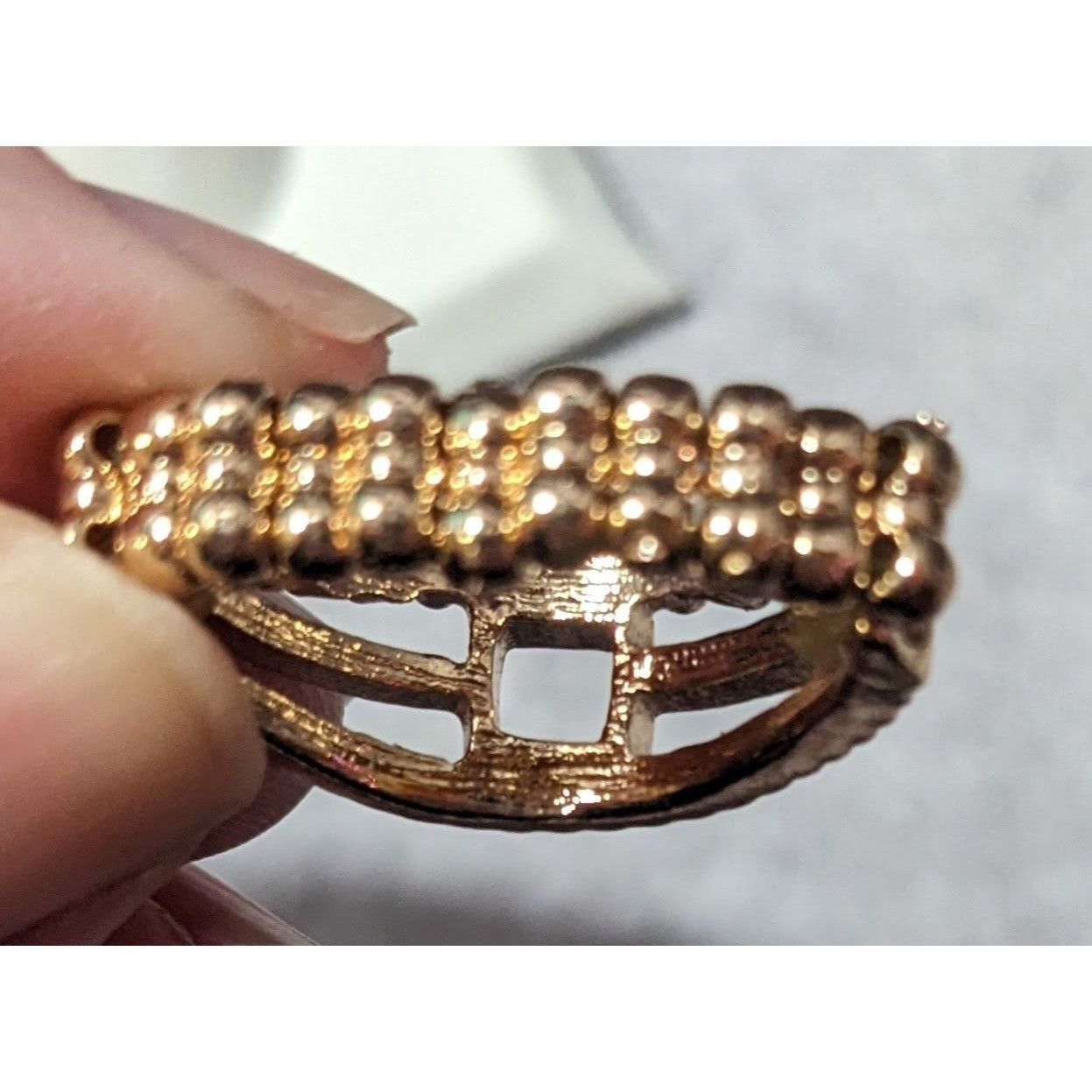 Other Paparazzi A Square Deal Gold Tone Stretch Ring Size 8 Size ONE SIZE - 12 Thumbnail
