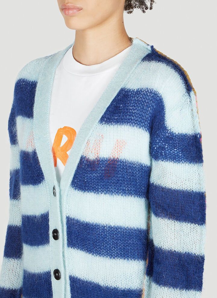 Marni o1srvl11e0624 Cardigan in Blue Size XXS / US 00 / IT 34 - 5 Thumbnail