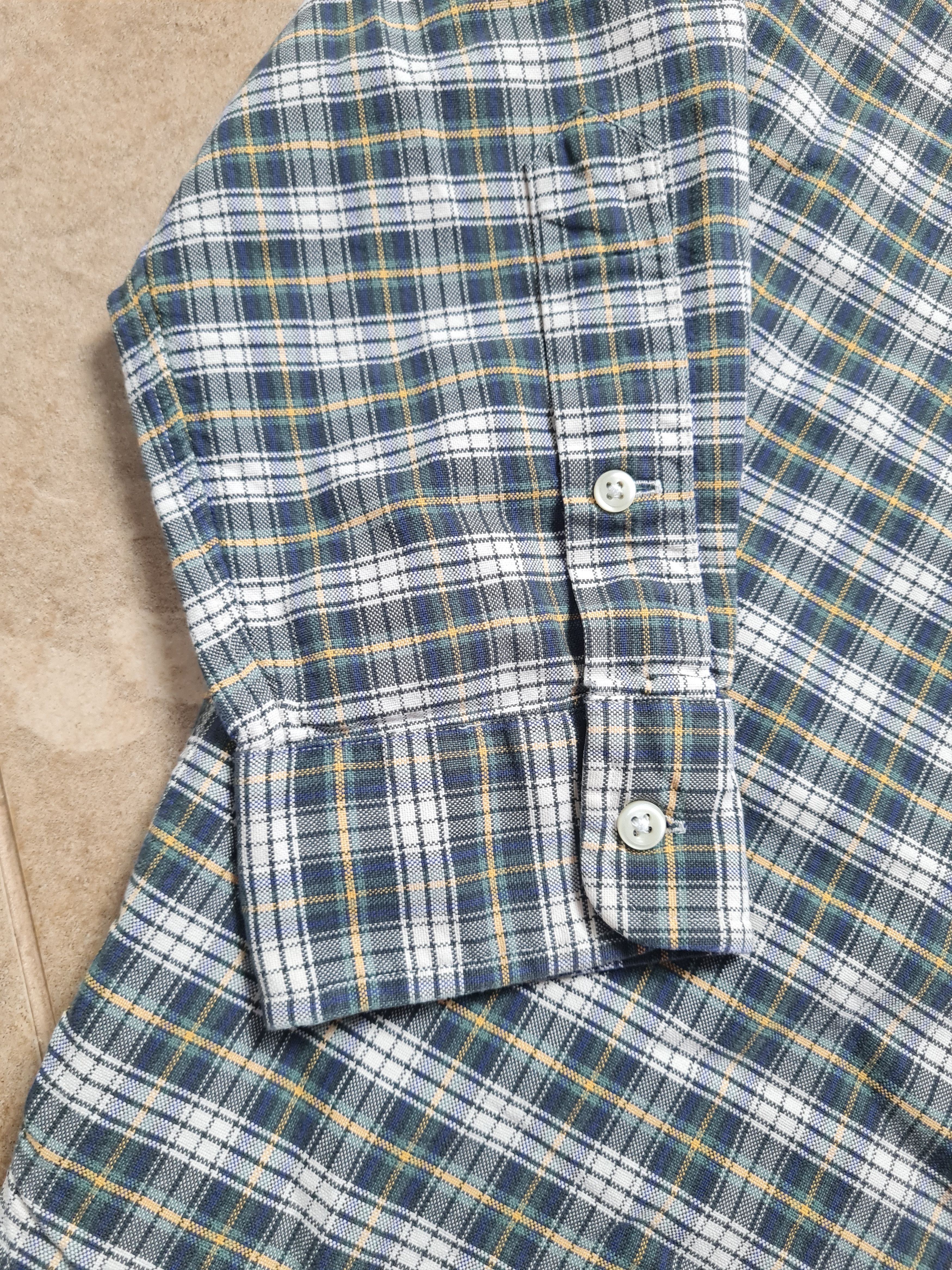 Polo Ralph Lauren Ralph Lauren Green Tartan Button Down Custom Fit Vintage L Size US L / EU 52-54 / 3 - 6 Thumbnail