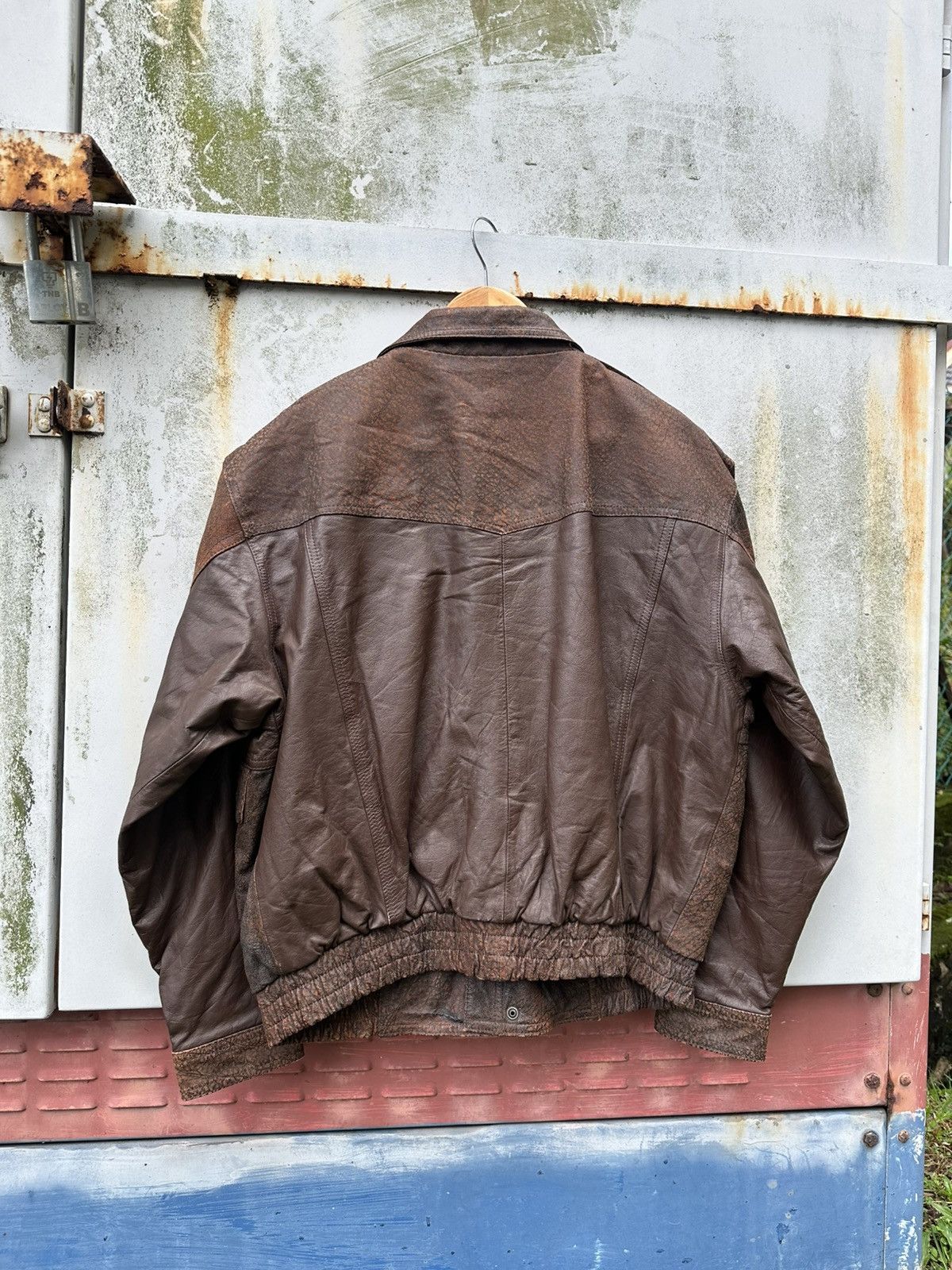 Vintage 🪖Vintage Aviator Leather Bomber Jacket Size US L / EU 52-54 / 3 - 8 Thumbnail