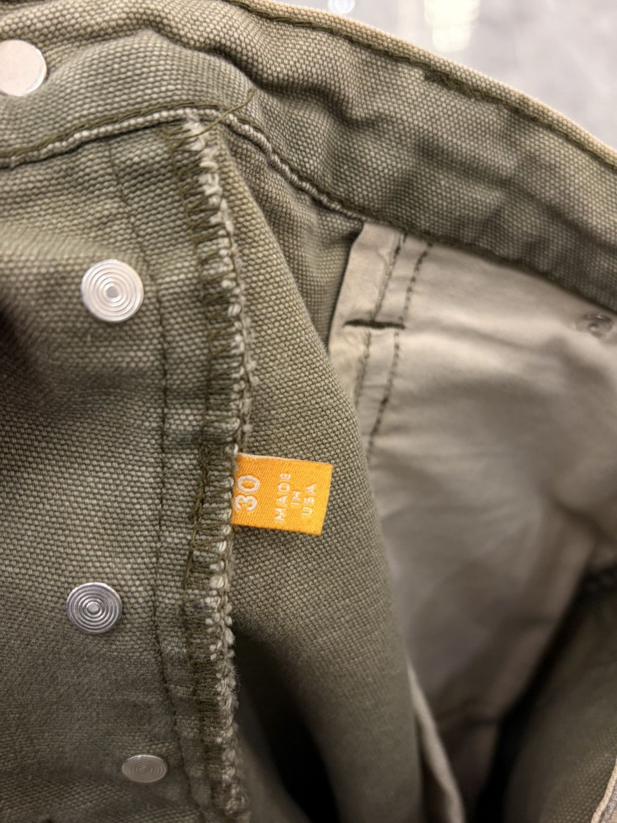 Gallery Dept. Gallery Moss Green Carpenter Jeans Size US 31 - 12 Thumbnail