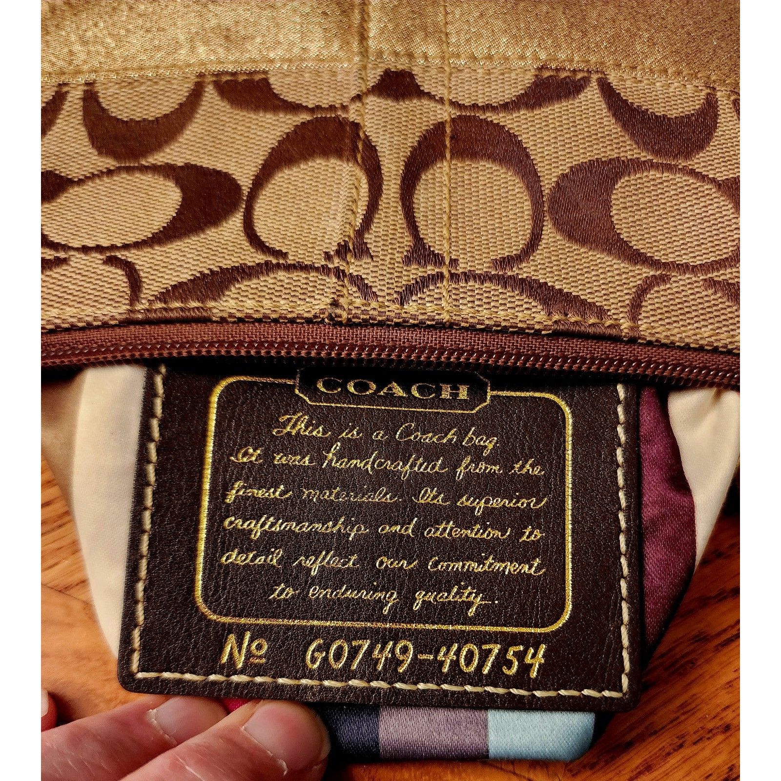 Coach Coach Brown Signature Wristlet Coin Purse Size ONE SIZE - 7 Thumbnail