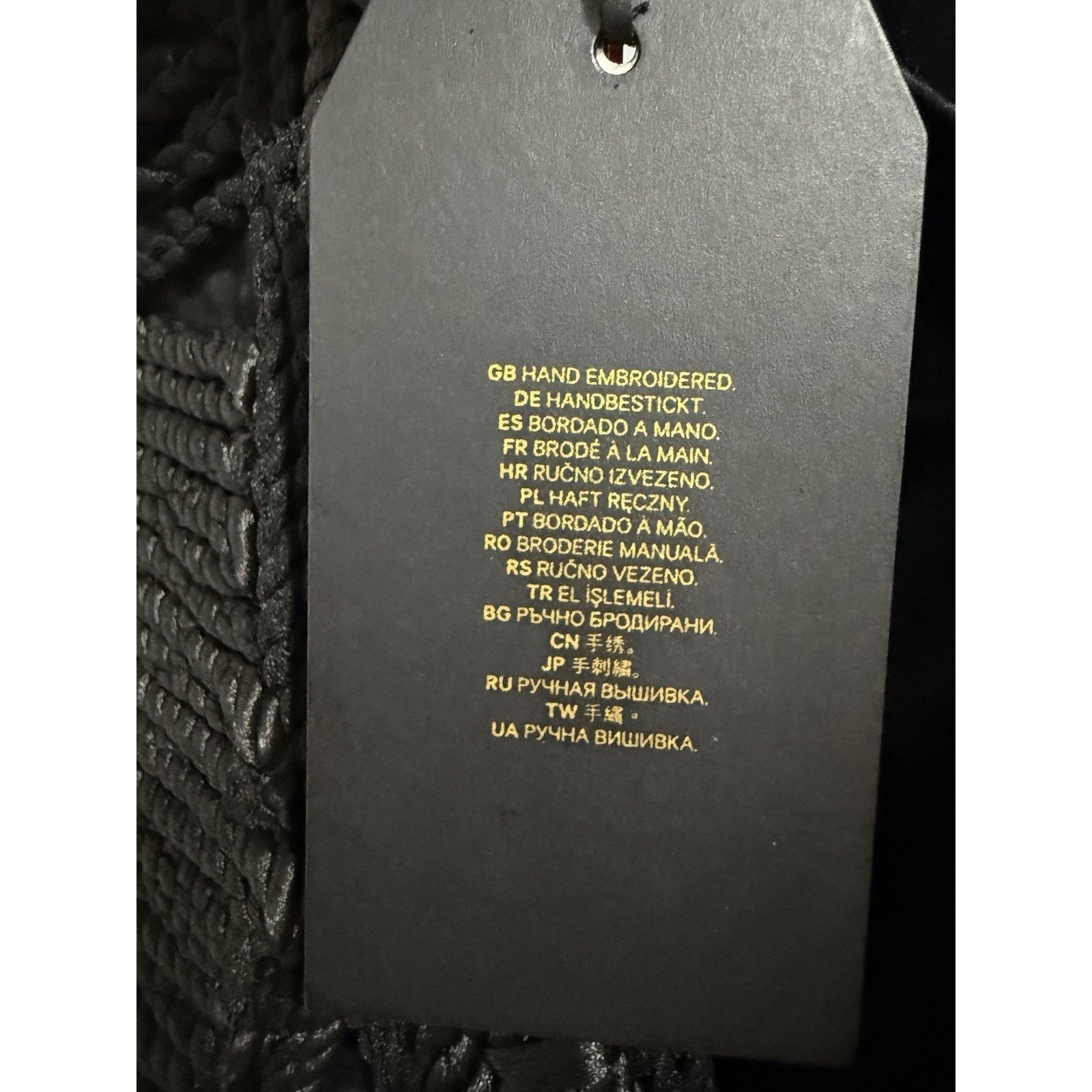 H&M Balmain x H&M Black Embroidered Velvet Mini Dress Size 2 NWT Size XS / US 0-2 / IT 36-38 - 9 Thumbnail