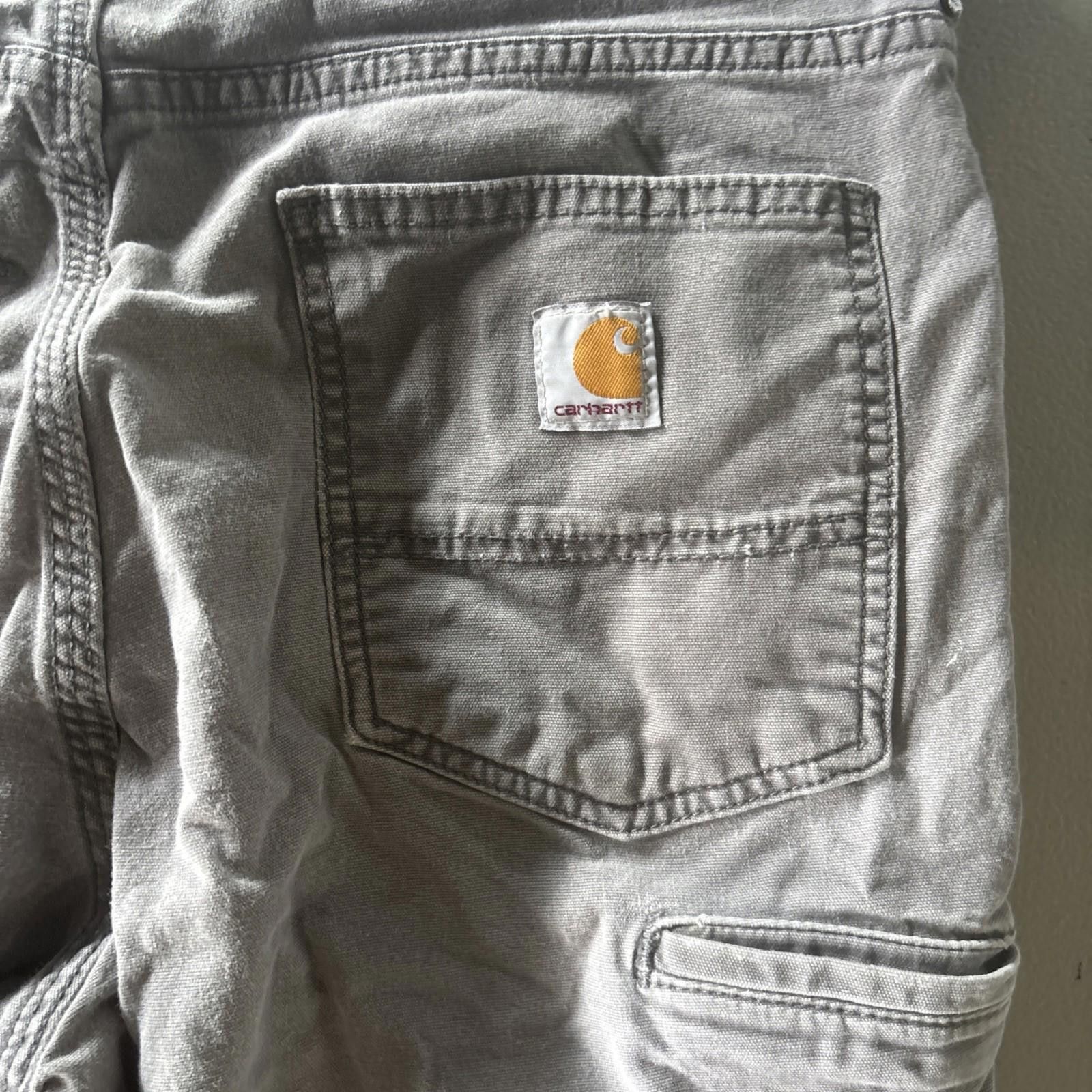 Carhartt Carhartt Men's 36x32 Rugged Flex Relaxed Work Pants Grey Size US 36 / EU 52 - 6 Thumbnail