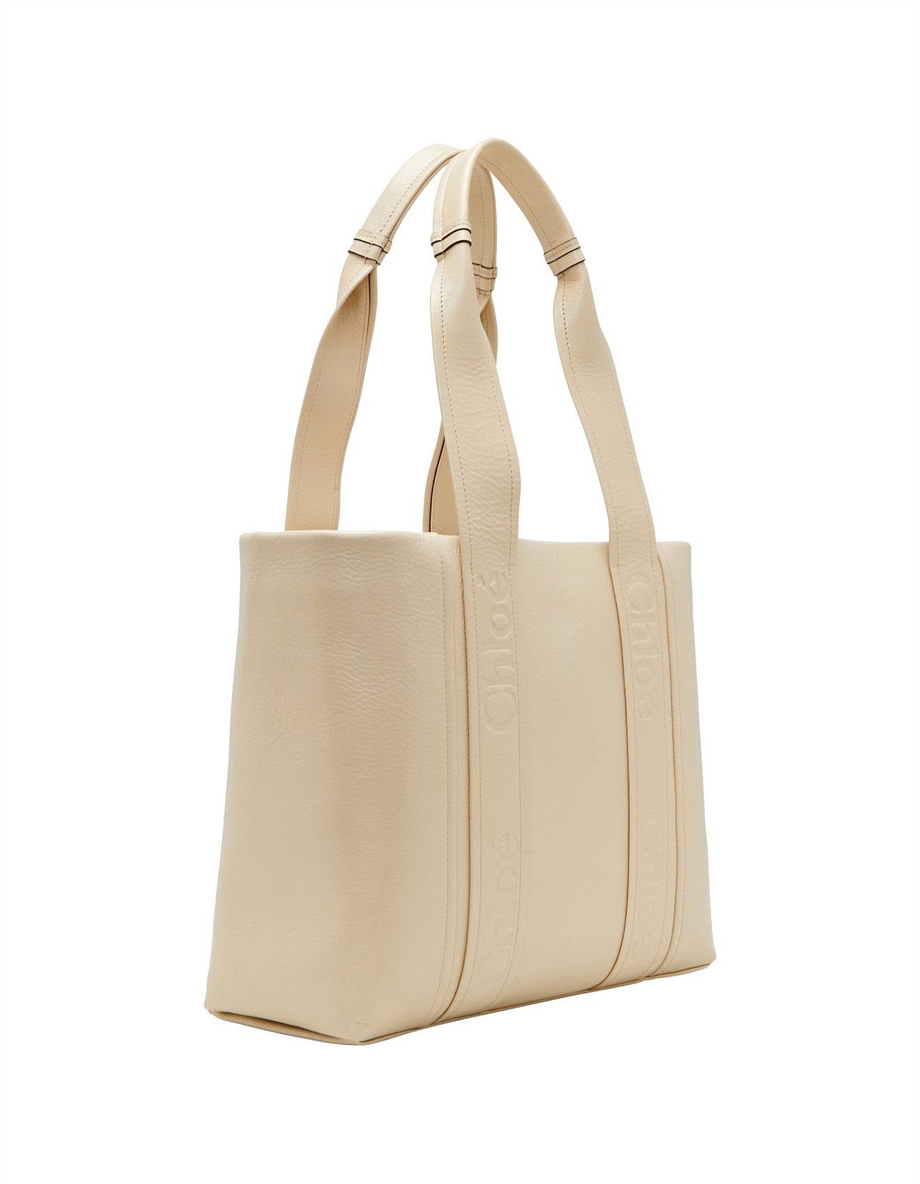 Chloe oc11z0525 Size: OS / Medium Woody Tote Bag in Beige Size ONE SIZE - 2 Thumbnail