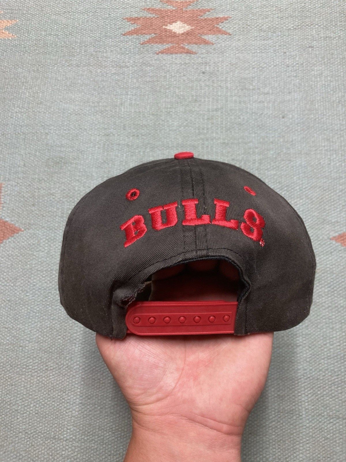 Vintage Vtg 90s hat Chicago bulls blockhead plain logo basketball Size ONE SIZE - 5 Thumbnail