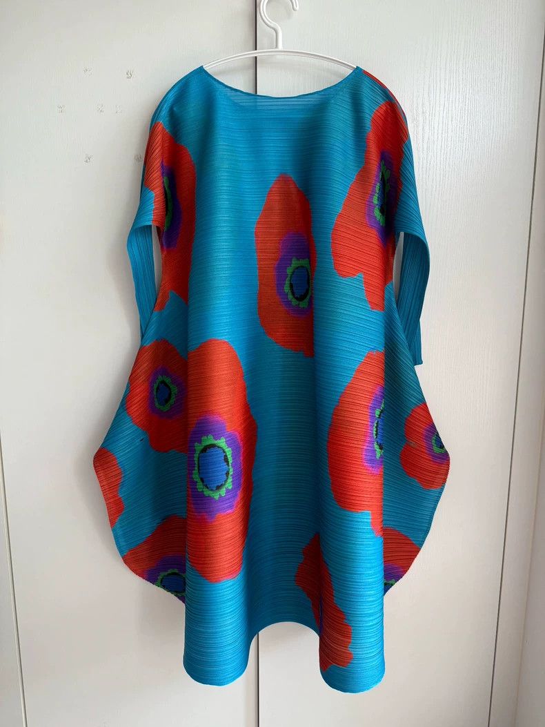 Issey Miyake Issey Miyake Sunflower dress Size L / US 10 / IT 46 - 2 Thumbnail