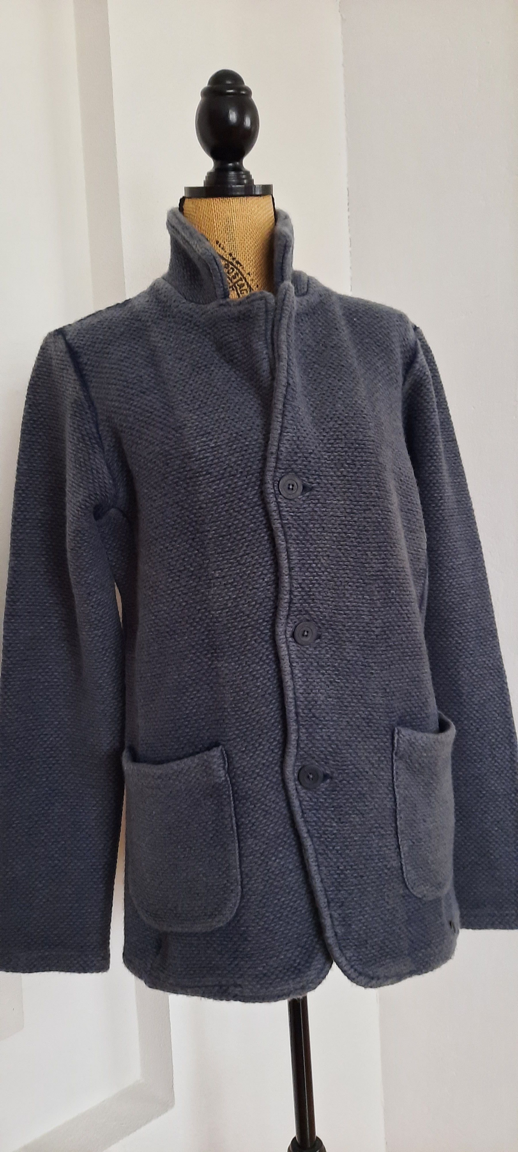 GAS GAS Men's Cardigan Wool Jacket Blue 48 Size US M / EU 48-50 / 2 - 5 Thumbnail