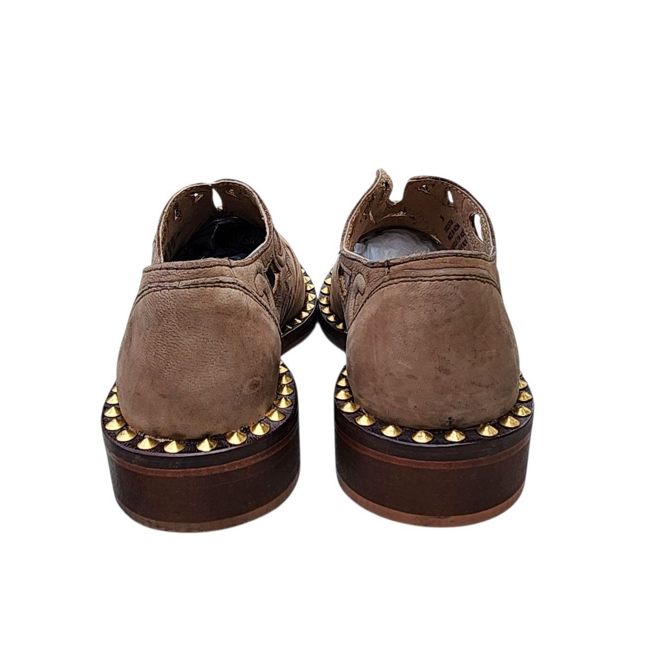 Free People Free People Twin Falls Leather Studded Cowgirl Loafers 36 Size US 5.5 / IT 35.5 - 4 Thumbnail