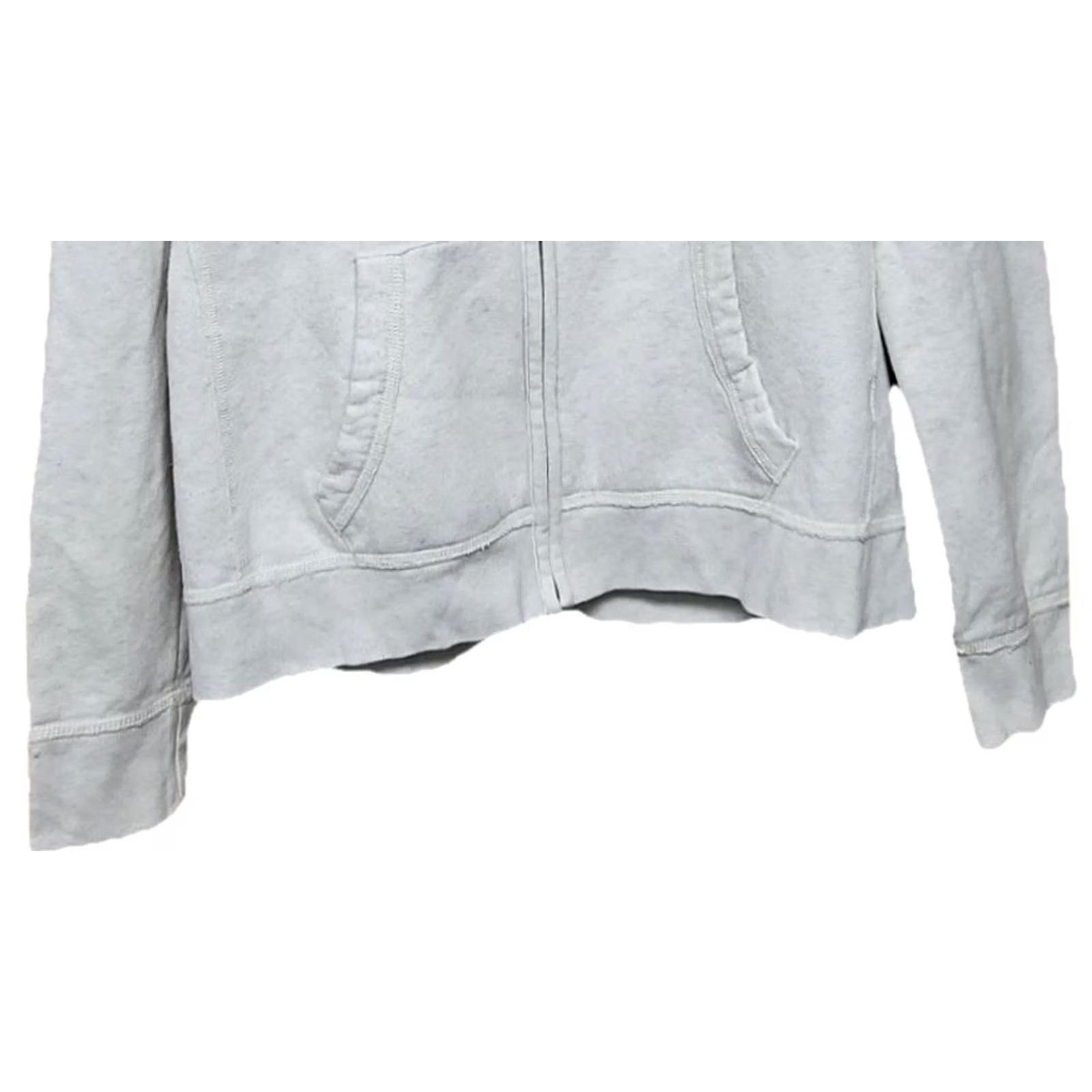 Vintage Aéropostale Y2K Zip Hoodie Womens XL Gray Pink Logo Full Zip Hoodie Size XL / US 12-14 / IT 48-50 - 3 Thumbnail