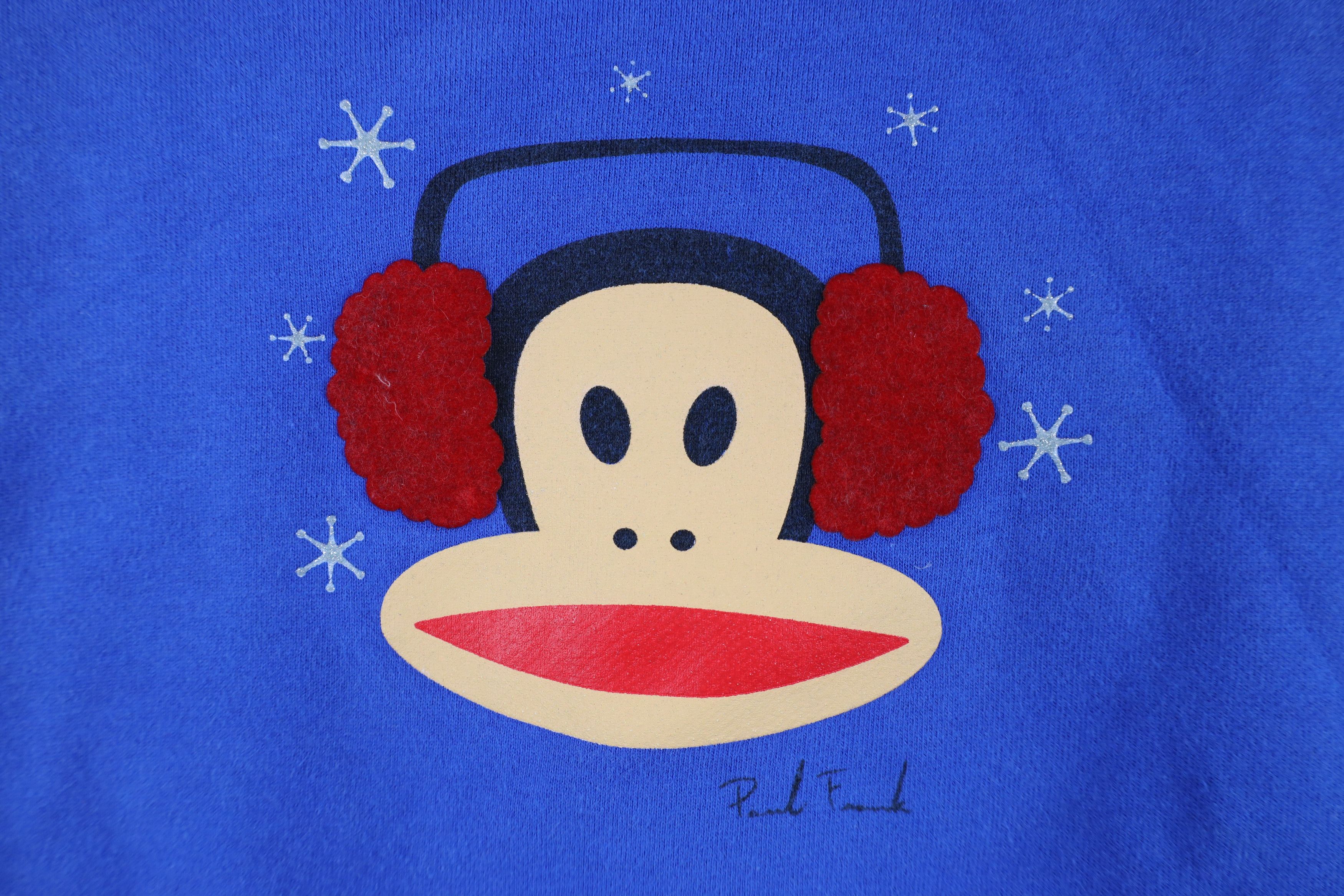 Paul Frank Vintage Y2K Paul Frank Spell Snowflake Monkey Hoodie Blue Size M / US 6-8 / IT 42-44 - 4 Thumbnail