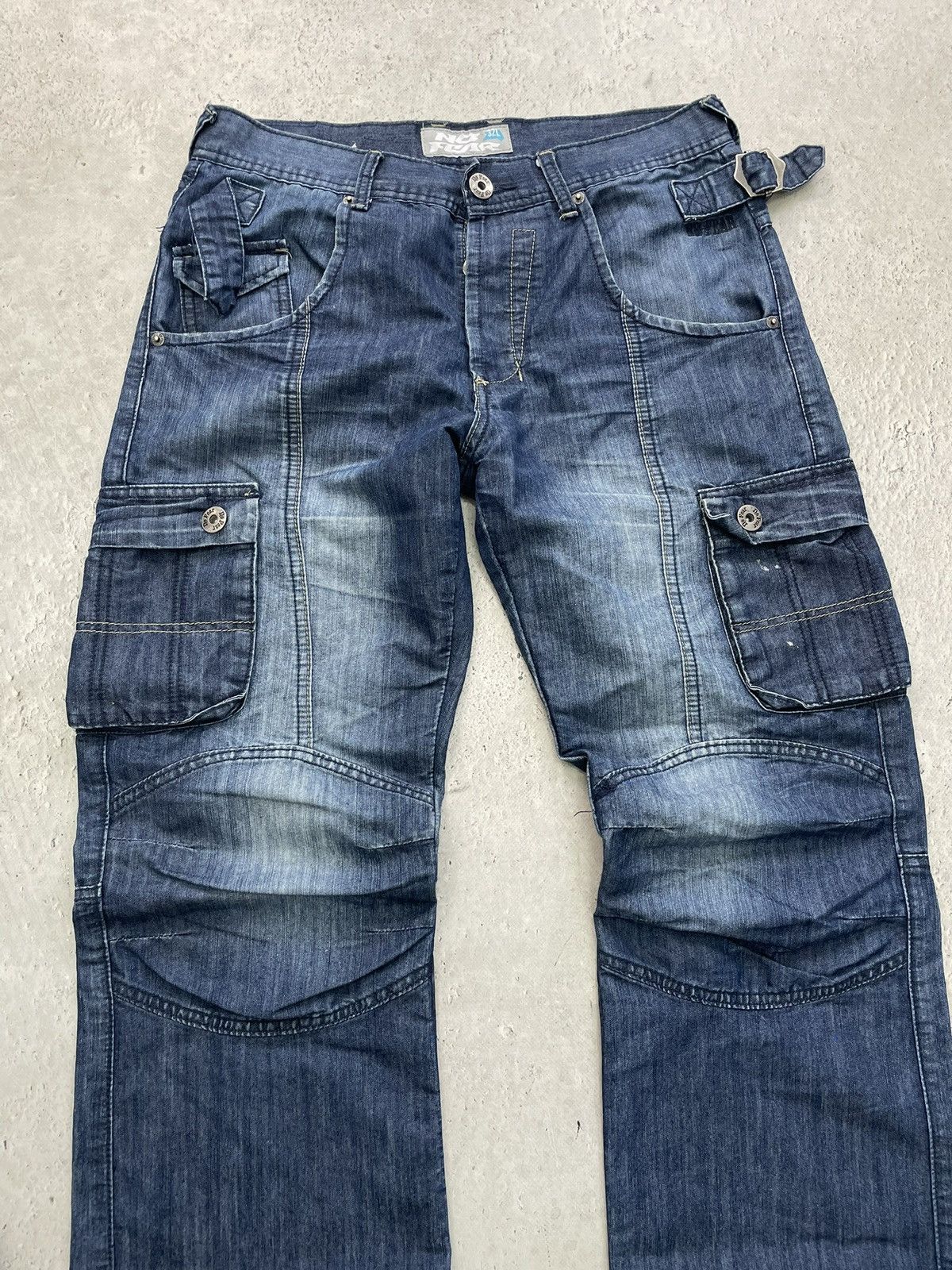 No Fear No Fear Blue Cargo Jeans Skater diesel style y2k 00s Size US 32 / EU 48 - 3 Thumbnail