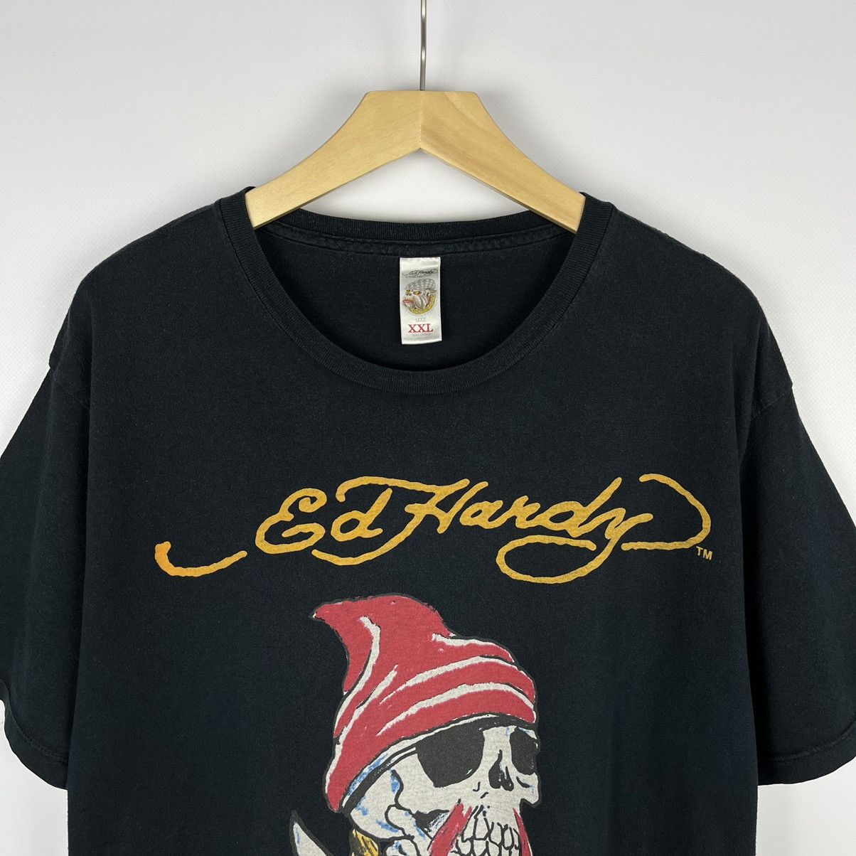 Ed Hardy Vintage Ed Hardy skulls y2k big logo tee 90’s Size US XXL / EU 58 / 5 - 2 Thumbnail