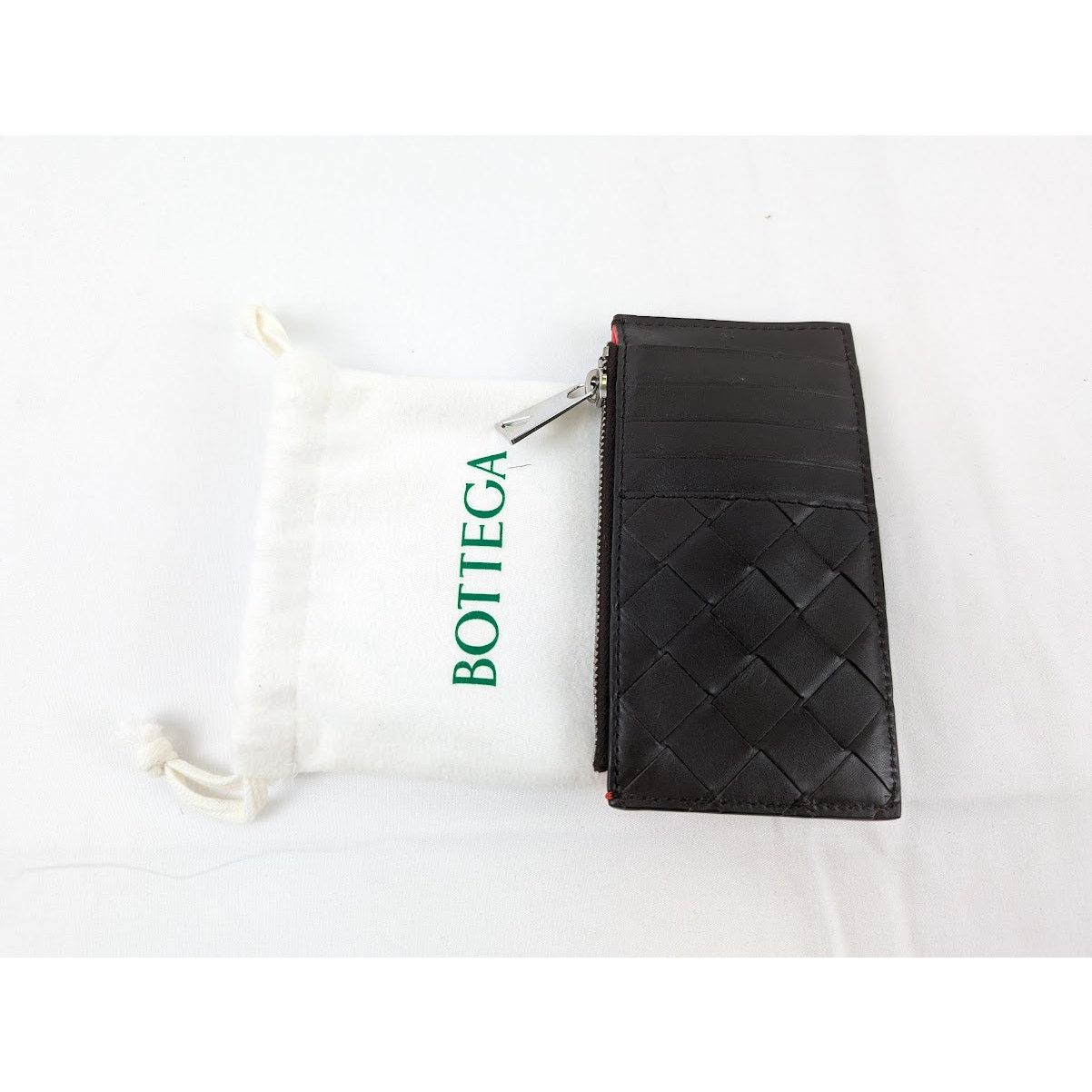 Bottega Veneta o1rshd1 Size: OS / Intrecciato Calfskin Card Case Black/Red Size ONE SIZE - 5 Thumbnail