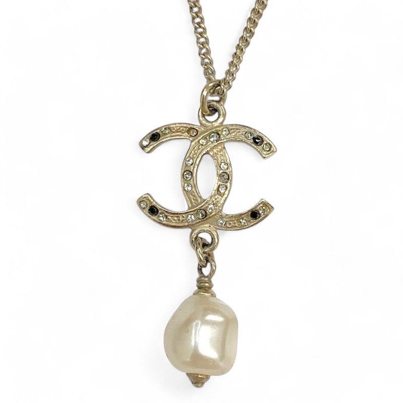 Chanel Chanel - Necklace Pendant Choker Coco Mark Rhinestone Size ONE SIZE - 3 Thumbnail