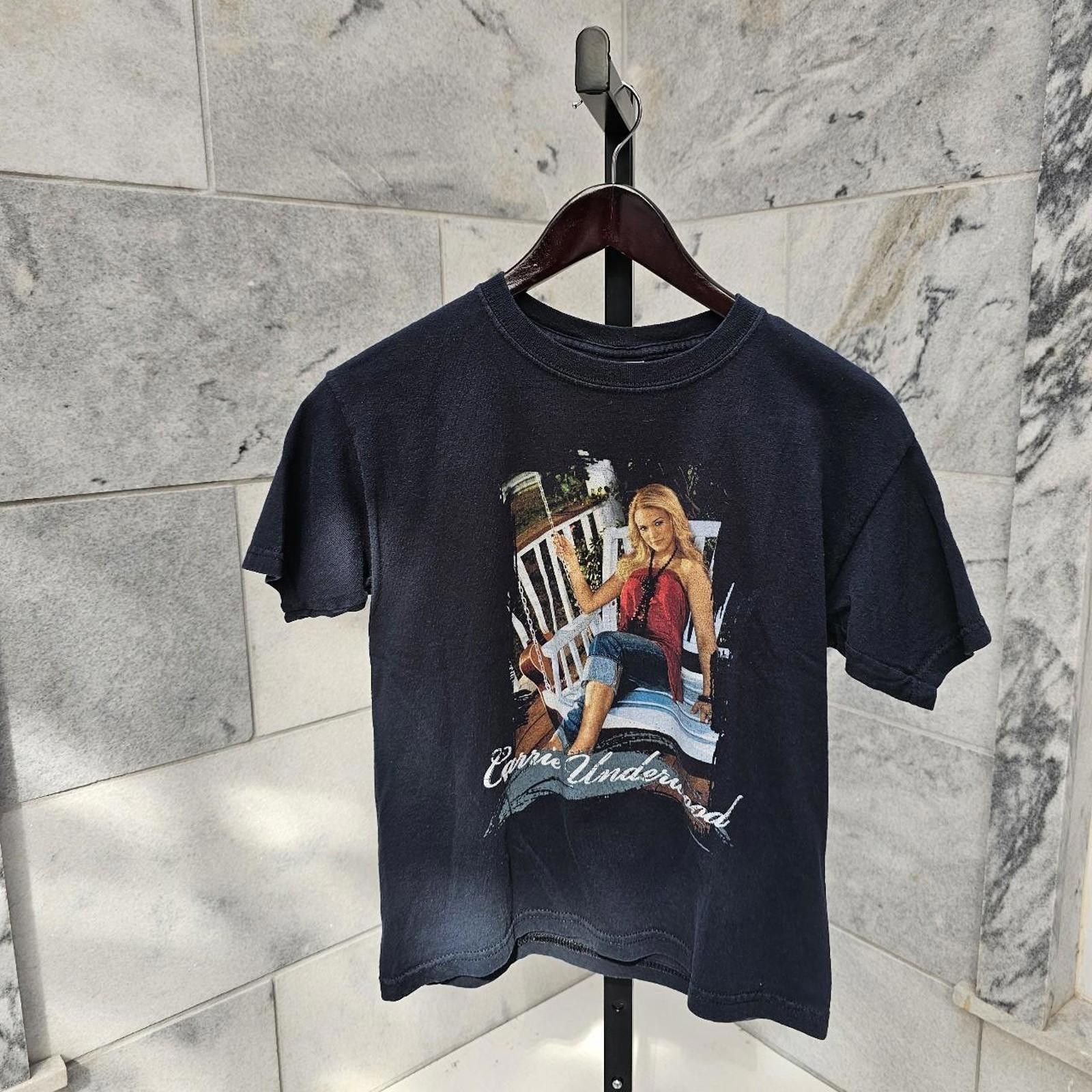 Gildan Carrie Underwood Tour Kid's Black Vintage Tshirt Size US XXS / EU 40 - 1 Thumbnail