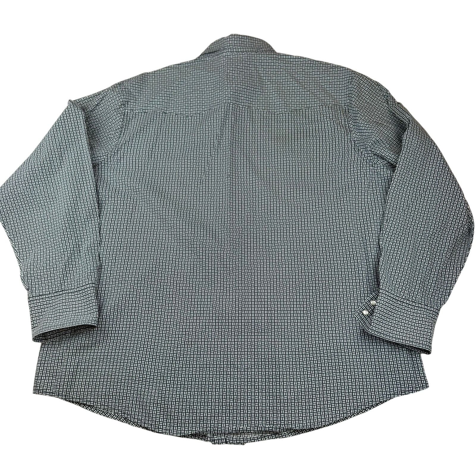 Wrangler Wrangler Wrancher Western Shirt XXL Black White Print Size US XXL / EU 58 / 5 - 2 Thumbnail