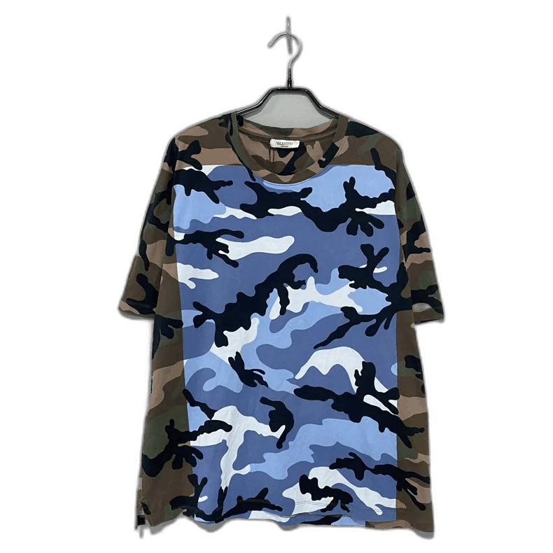 Camo Print Short Sleeve Tee by Valentino
