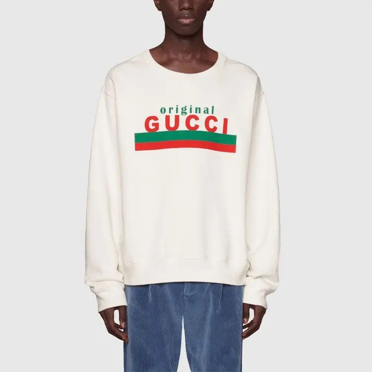 Gucci o1mt1gz0725 Original Gucci Print Sweatshirt in Ivory Size US XS / EU 42 / 0 - 2 Thumbnail