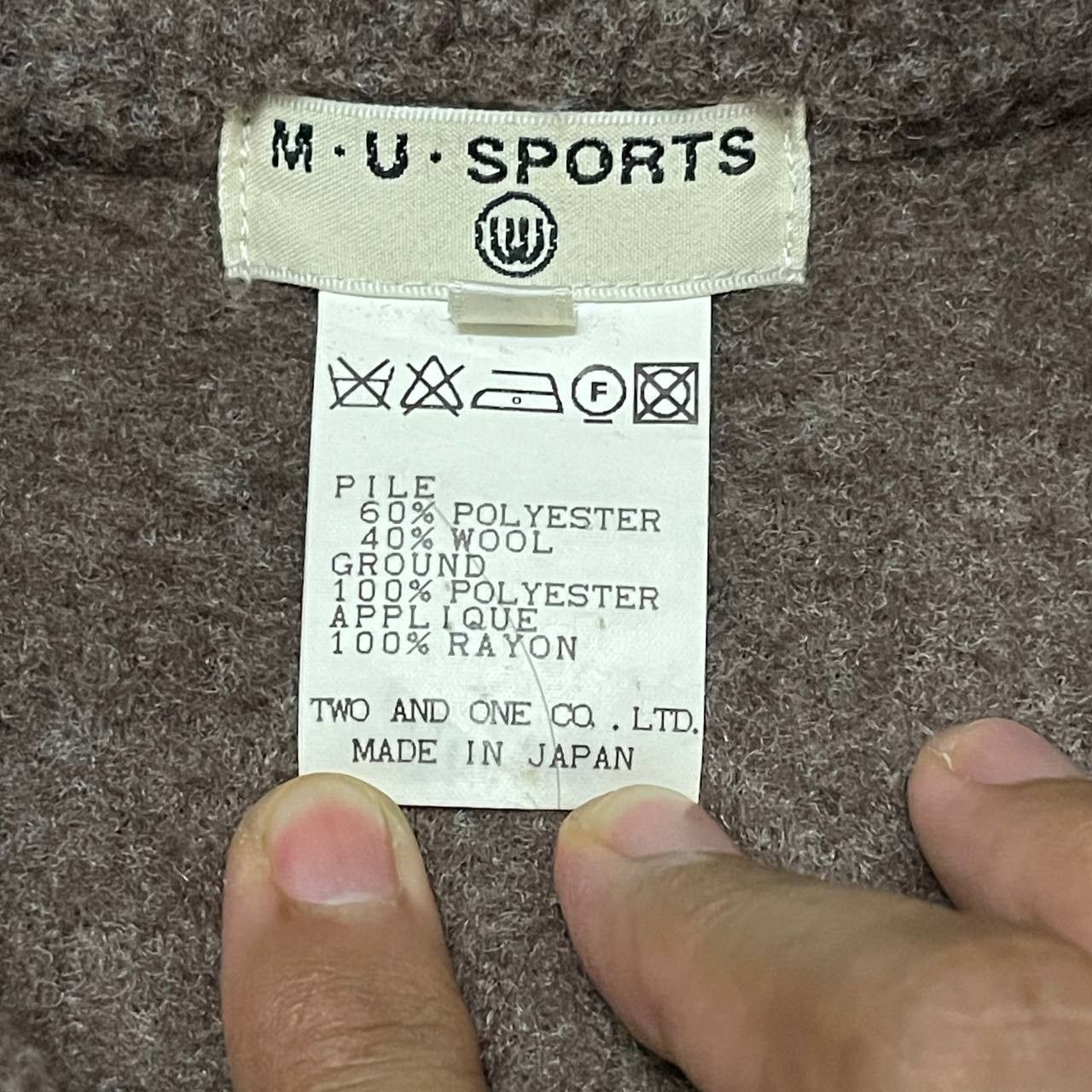 Japanese Brand Vintage M.U. Sports Deep Pile Half Zipper Size US M / EU 48-50 / 2 - 7 Thumbnail