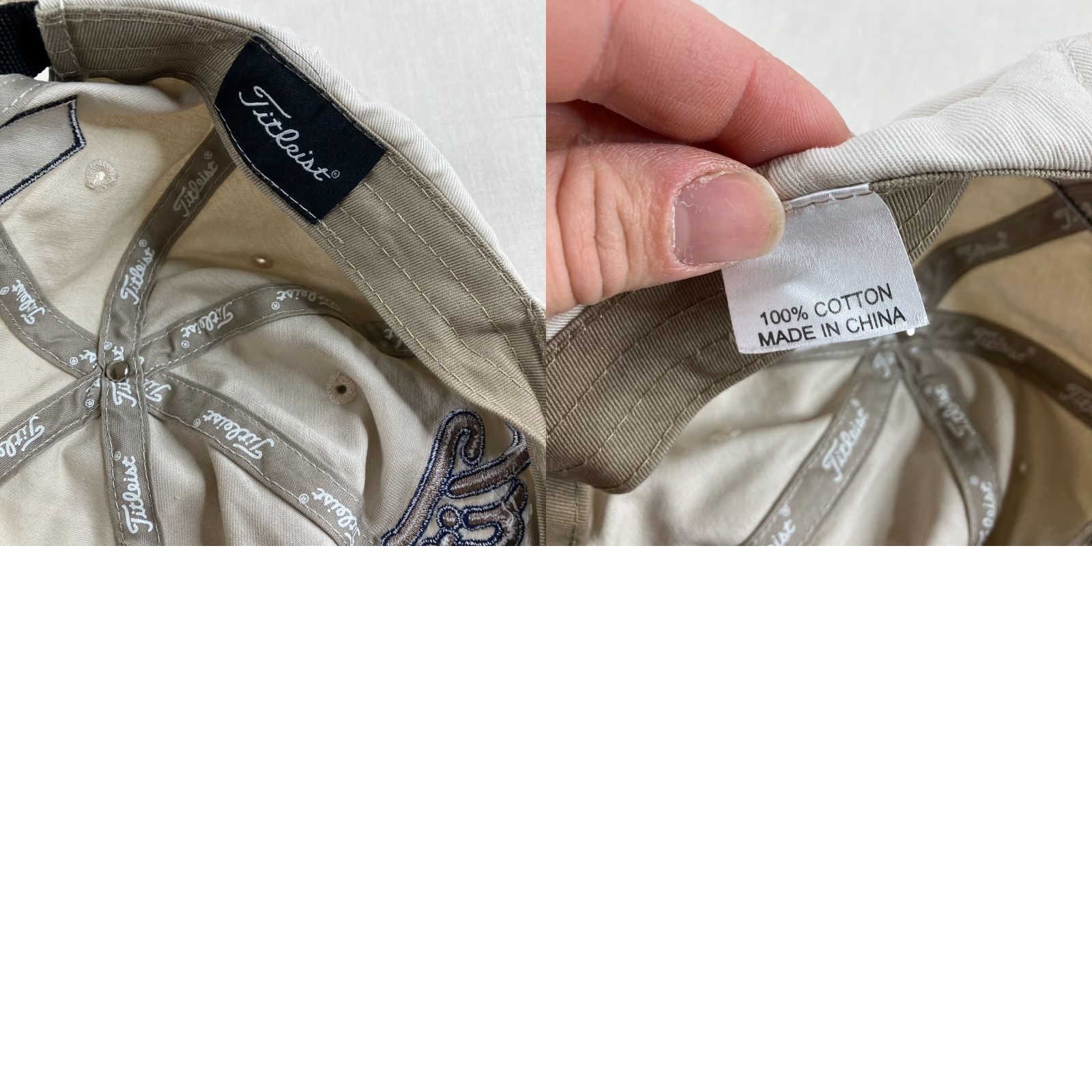Titleist Titleist Hat Mens Strap Back Khaki Beige Tan Footjoy Golf Dad Cap Performance Size ONE SIZE - 8 Thumbnail