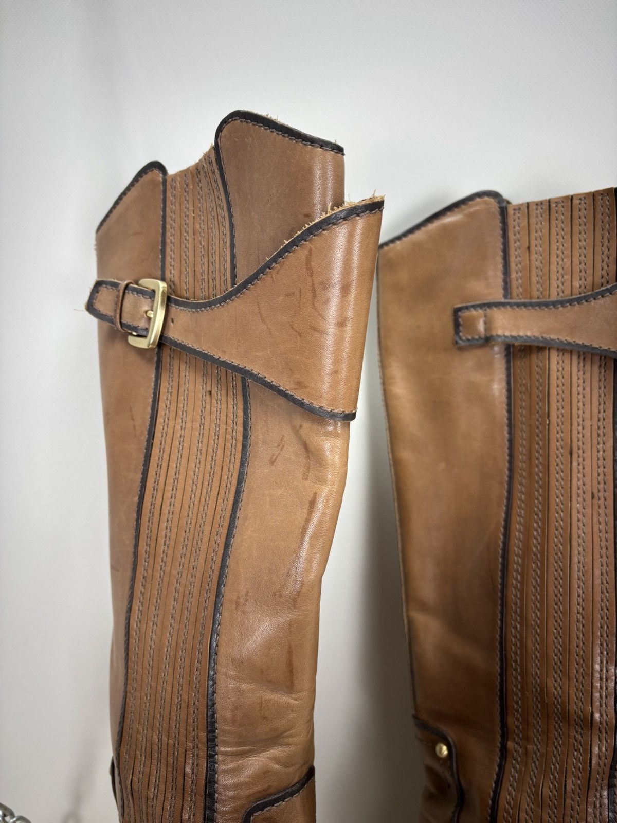 Hugo Boss Womens leather boots Hugo Boss Size 39 1/2 Color Brown Size US 9.5 / IT 39.5 - 3 Thumbnail